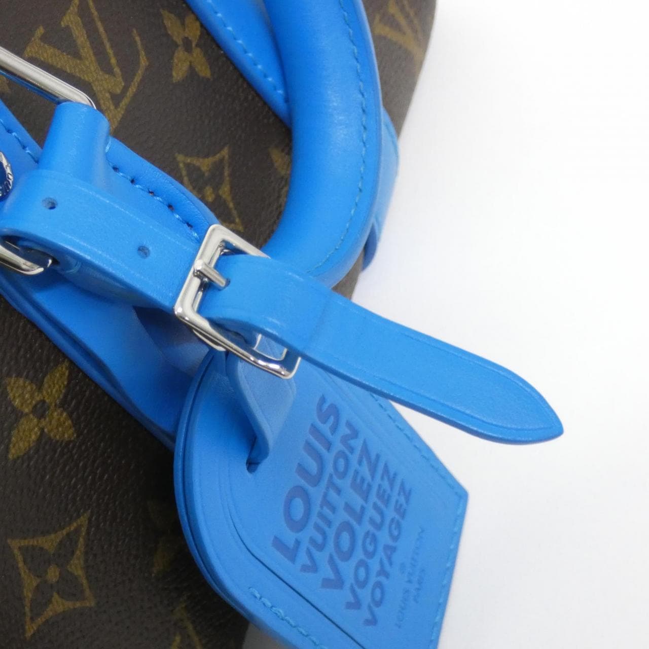 LOUIS VUITTON Keepall M12609 Boston Bag Monogram 藍色 Monogram 中古品A - 縮圖 6