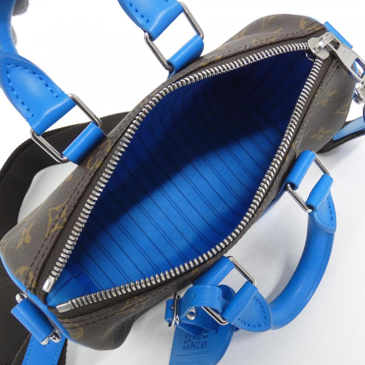 LOUIS VUITTON Keepall M12609 Boston Bag Monogram 藍色 Monogram 中古品A - 縮圖 8