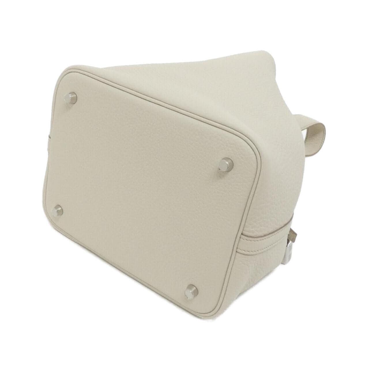 HERMES HERMÈS Picotin 060991CK Bag Clemence Black Clemence Leather - Thumbnail 2