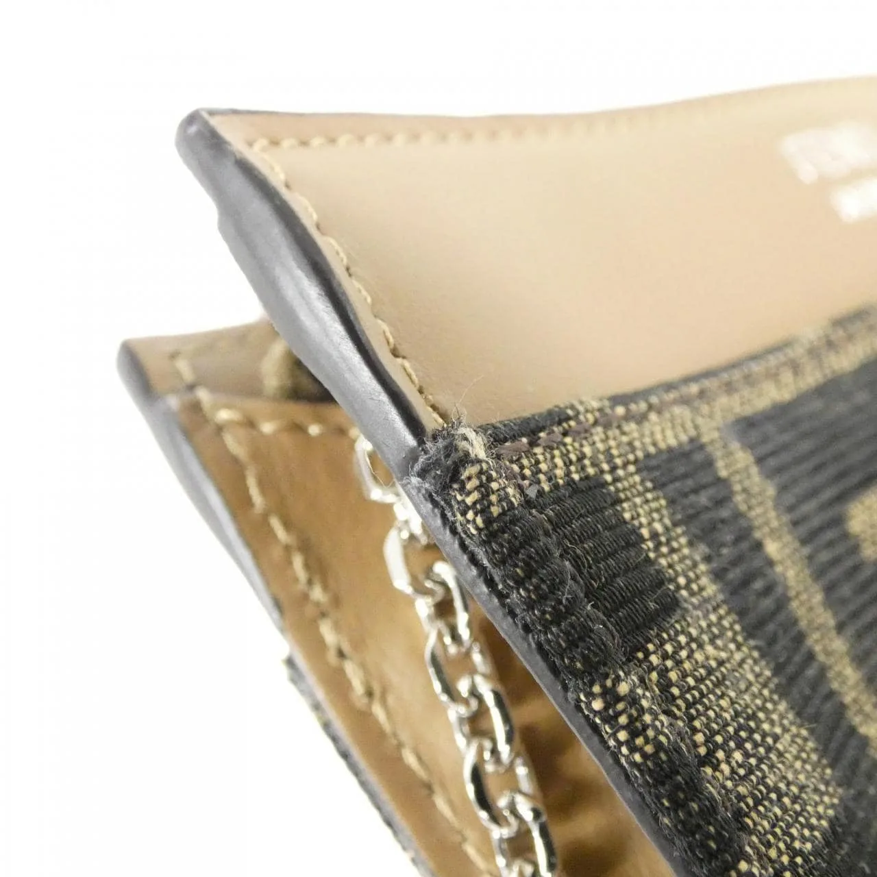 FENDI 7AP074 AFBV Coin Case Canvas Black Canvas Rank A - Thumbnail 4