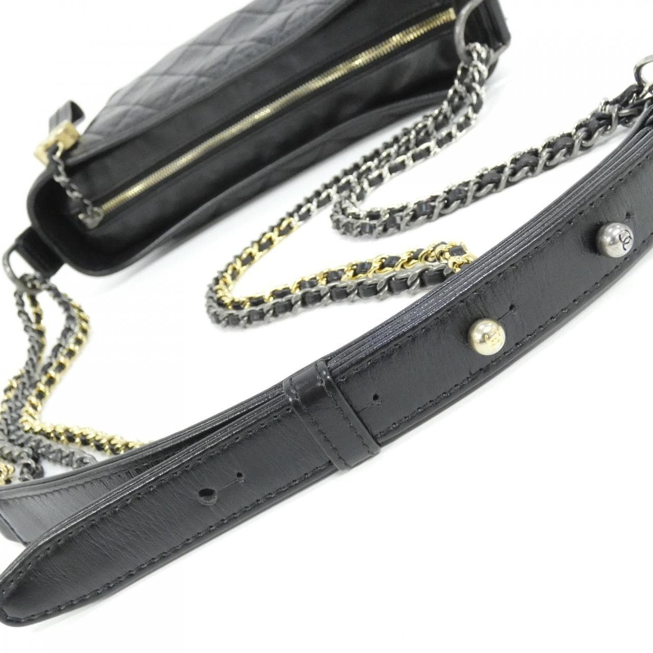 CHANEL Gabrielle 93824 Shoulder Bag Black - Thumbnail 9