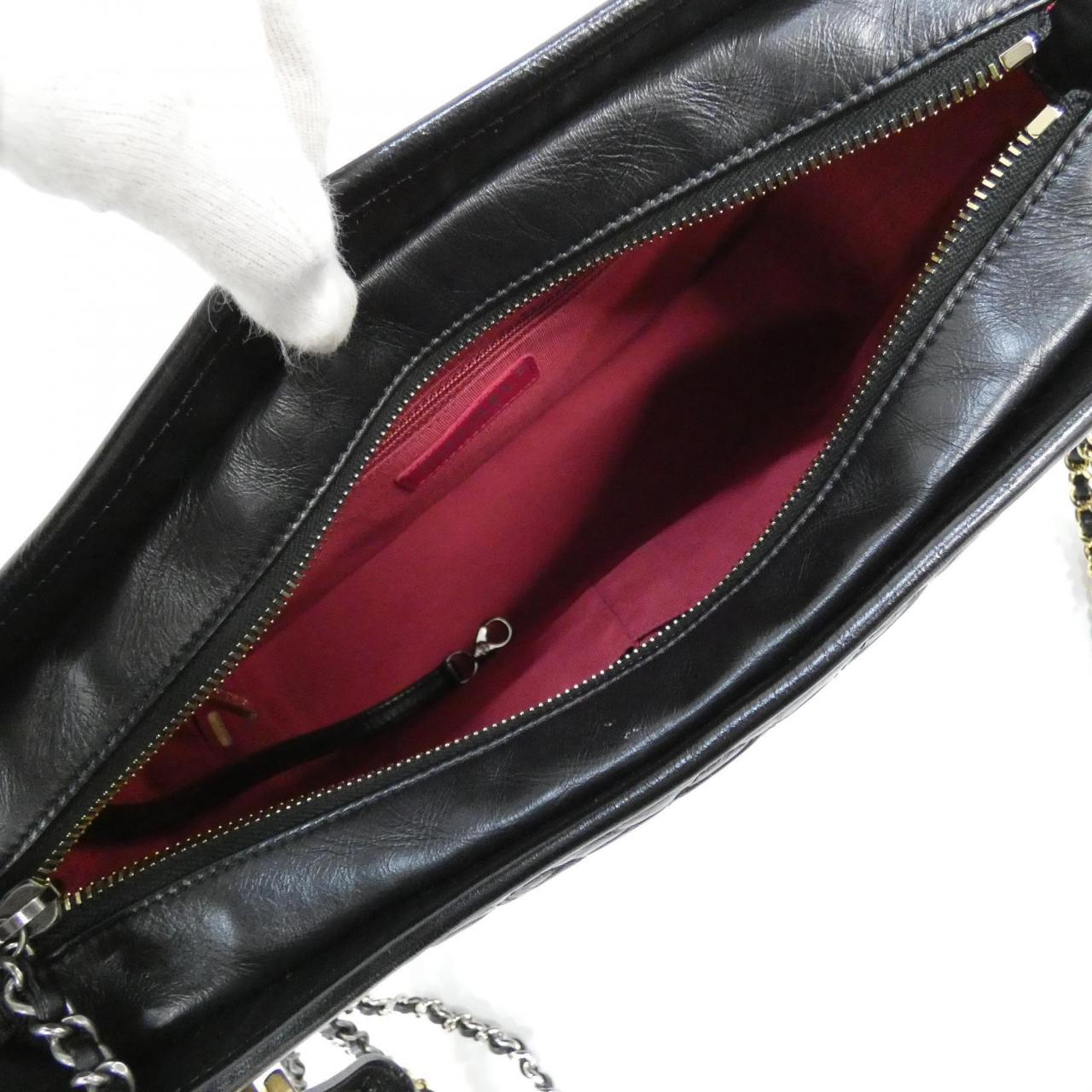 CHANEL Gabrielle 93824 Shoulder Bag Black - Thumbnail 10