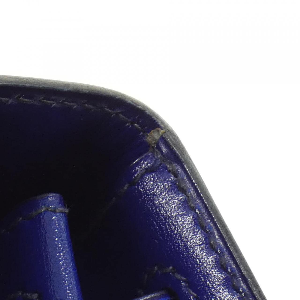 HERMES HERMÈS Kelly 011750CC Bag Box Calf Blue Box Calf Leather - Thumbnail 6