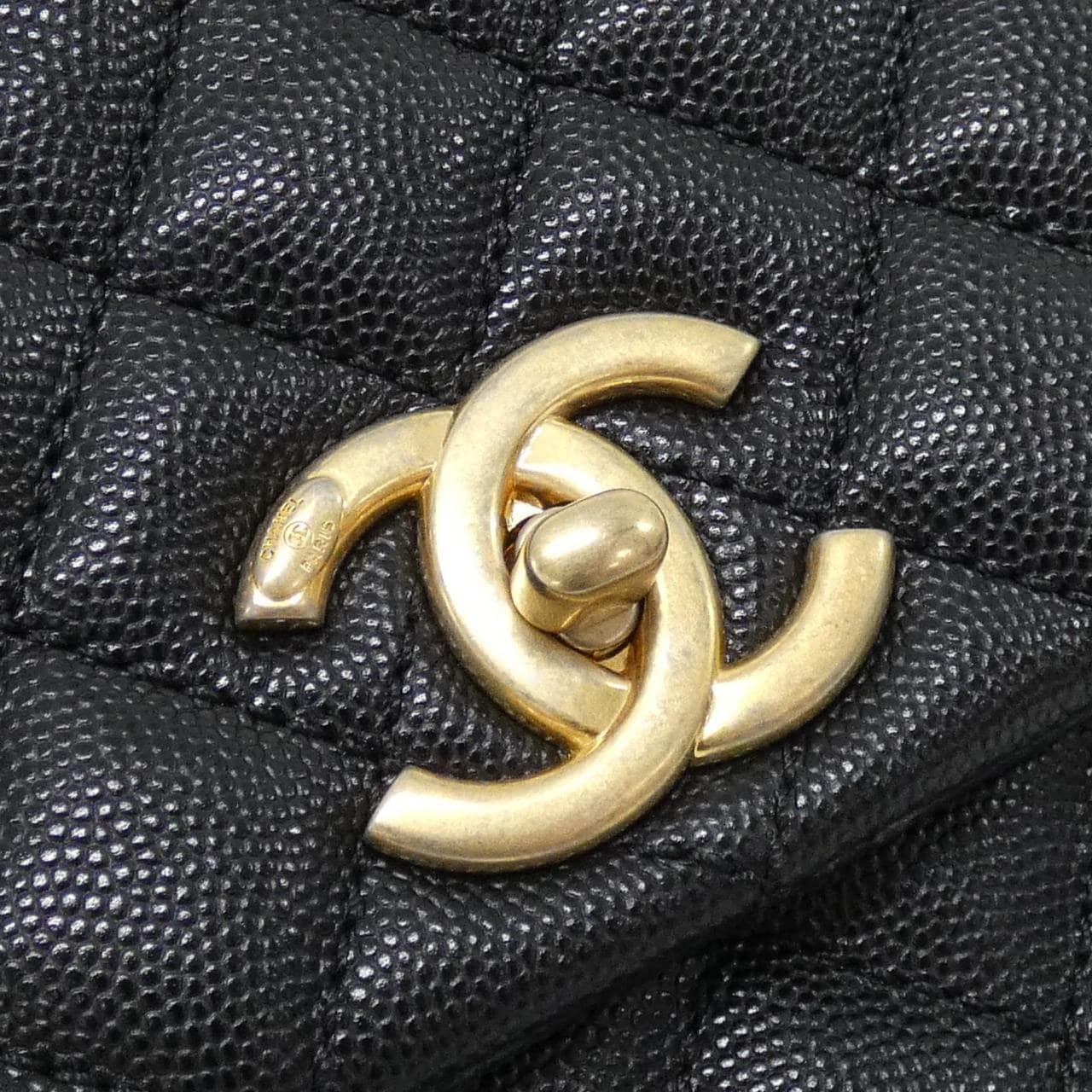 CHANEL 92992 Bag Grained Calfskin Black Grained Calfskin - Thumbnail 4