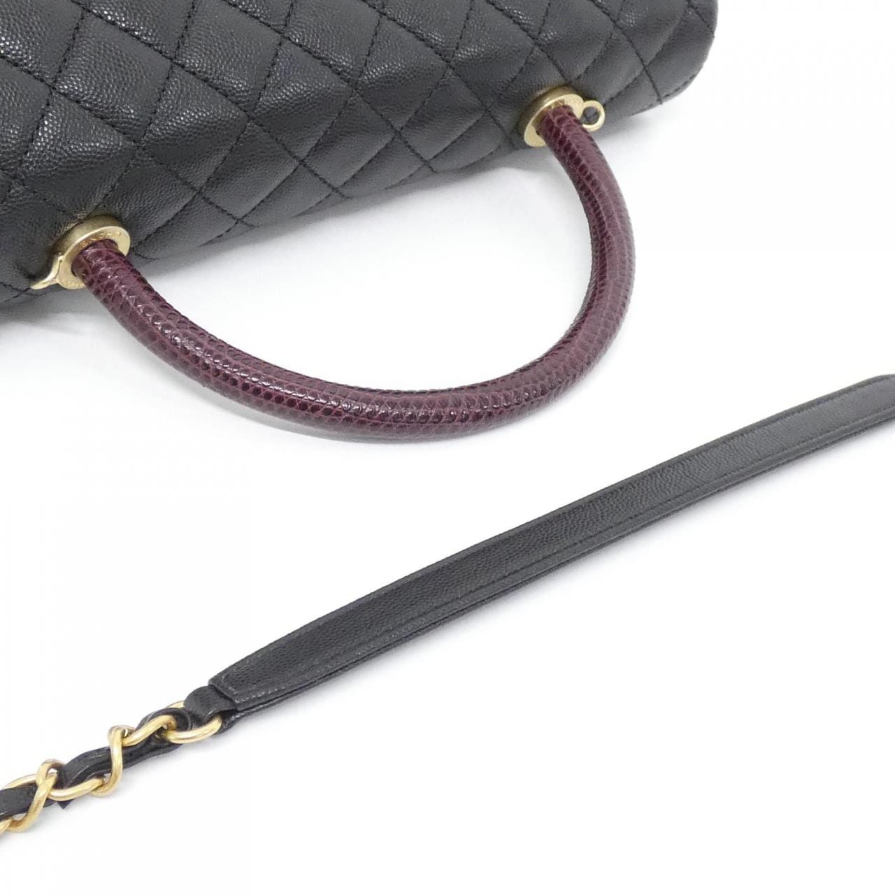 CHANEL 92992 Bag Grained Calfskin Black Grained Calfskin - Thumbnail 5