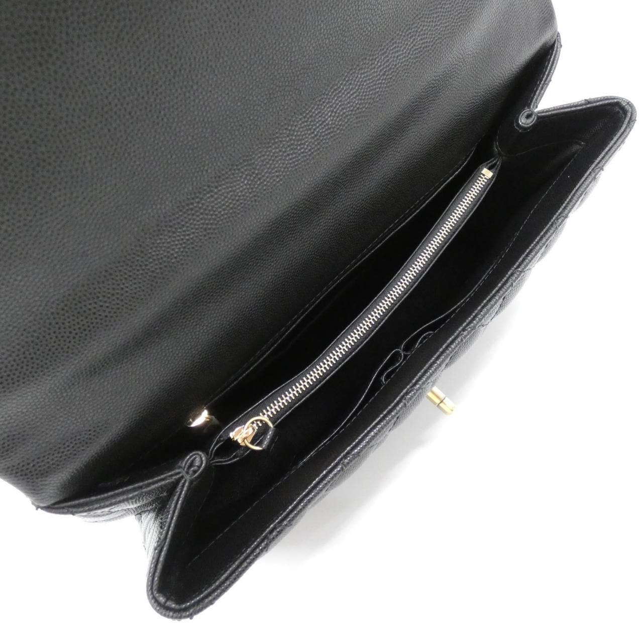 CHANEL 92992 Bag Grained Calfskin Black Grained Calfskin - Thumbnail 7