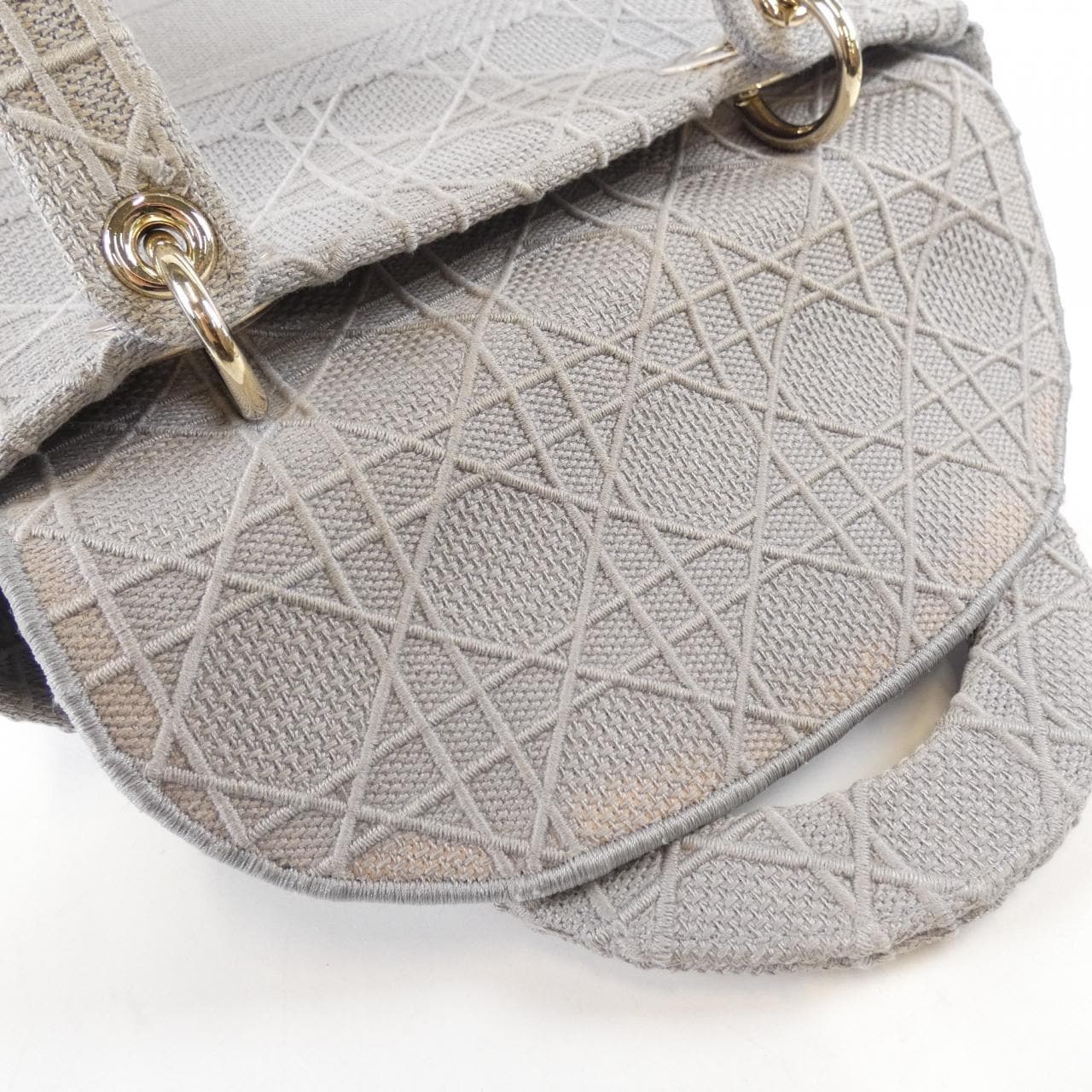 DIOR Lady Dior M0565OREY Bag Canvas Black Canvas - Thumbnail 4