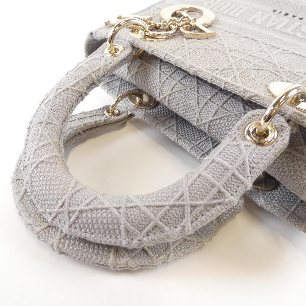 DIOR Lady Dior M0565OREY Bag Canvas Black Canvas - Thumbnail 6