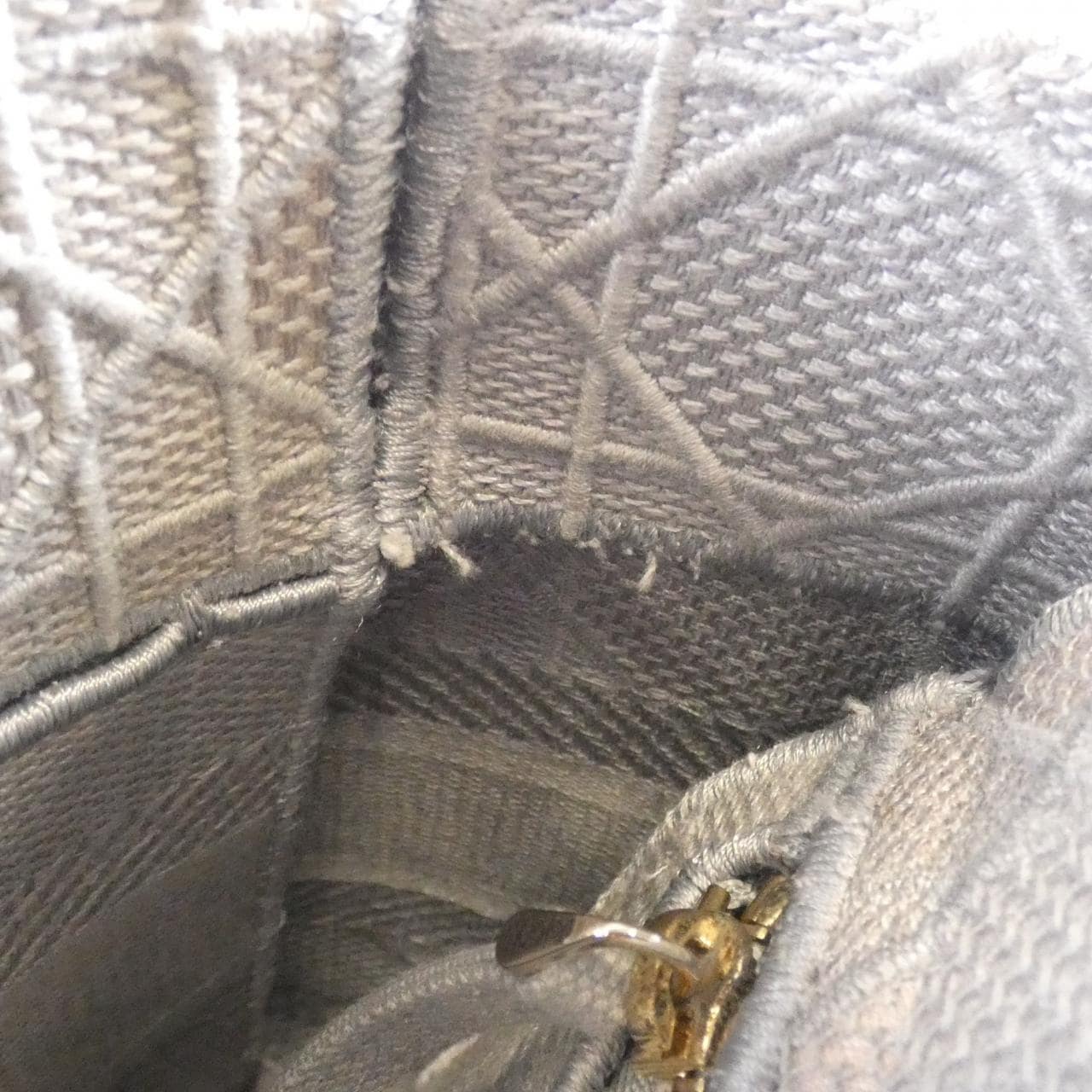 DIOR Lady Dior M0565OREY Bag Canvas Black Canvas - Thumbnail 9