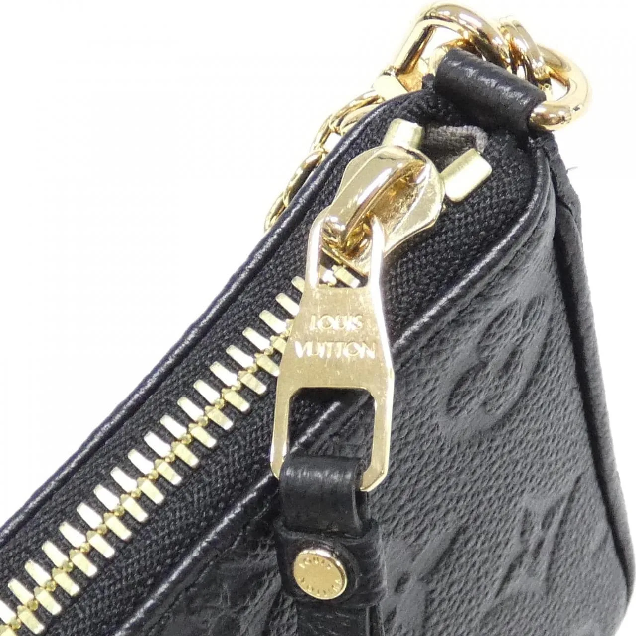 LOUIS VUITTON M80349 Pouch Monogram 黑色 Monogram 中古品A - 縮圖 5