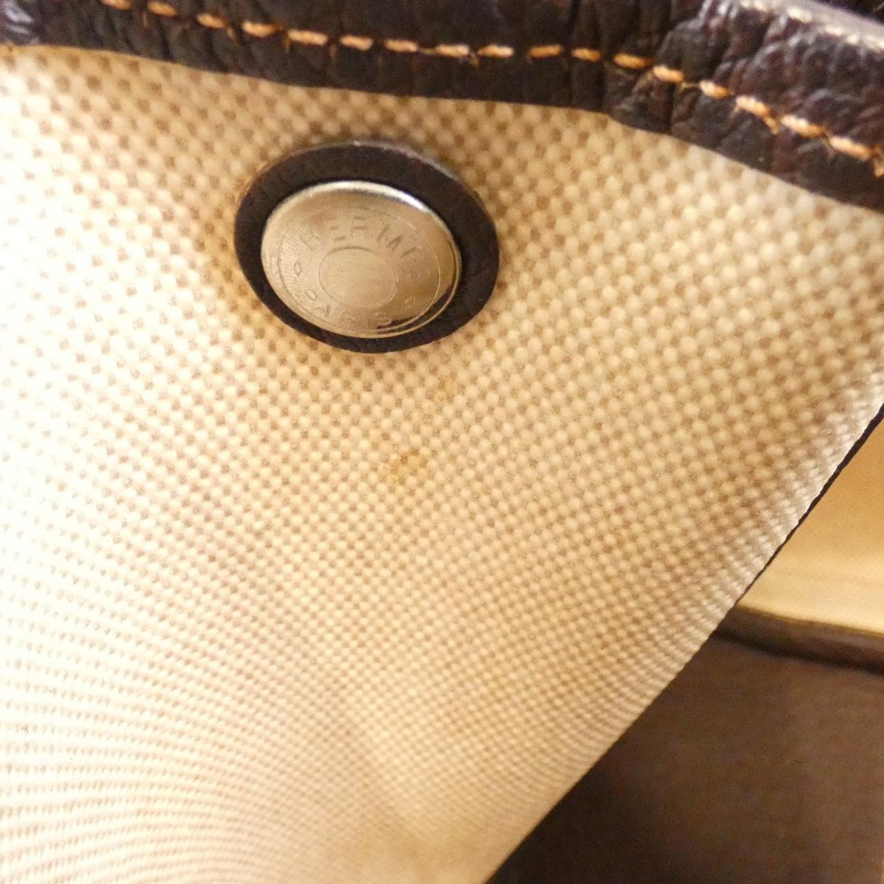 HERMES Garden Party HERMÈS 034924CK Bag 棕色 中古品B - 縮圖 10