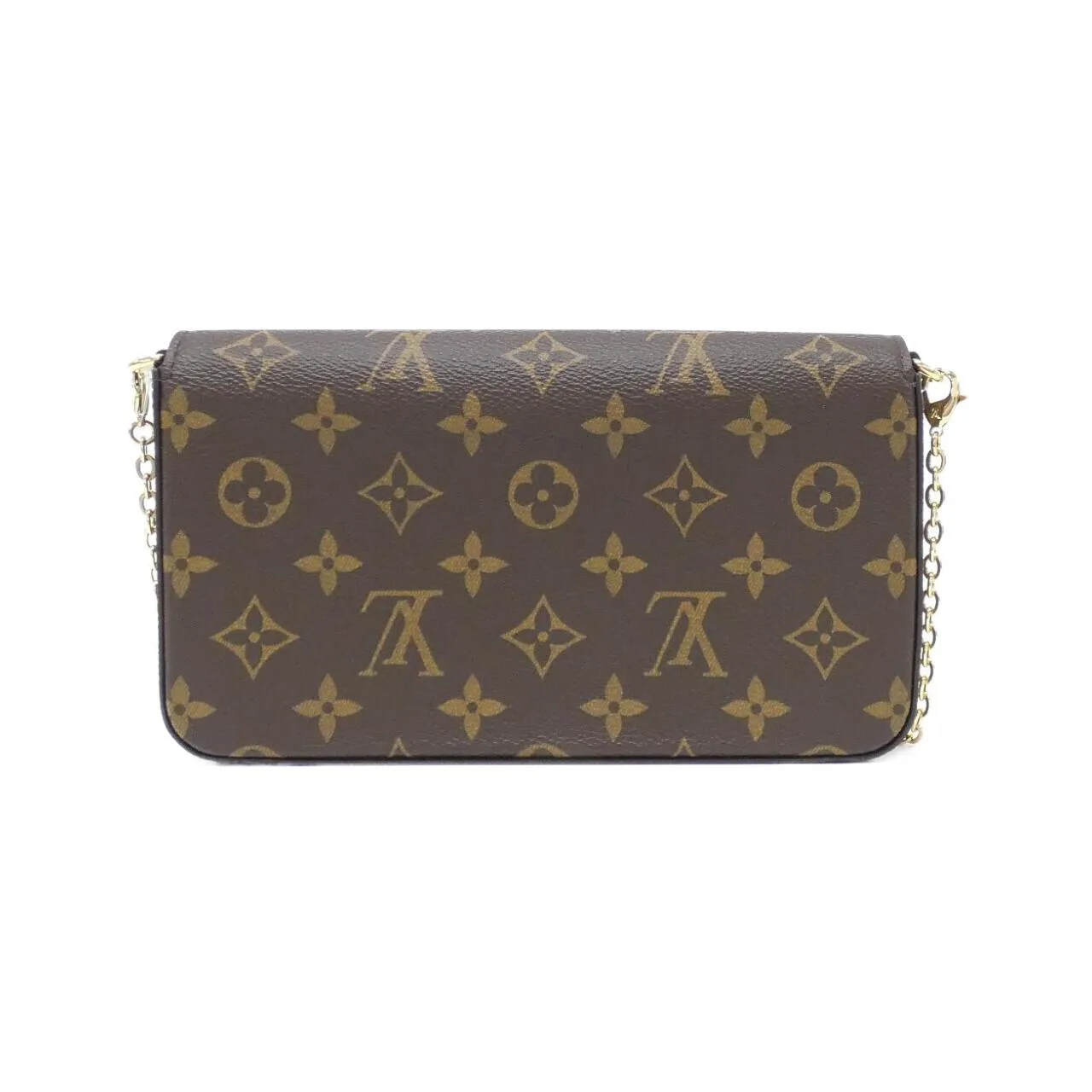 LOUIS VUITTON Pochette M81896 Shoulder Monogram 黑色 Monogram 中古品A - 縮圖 2