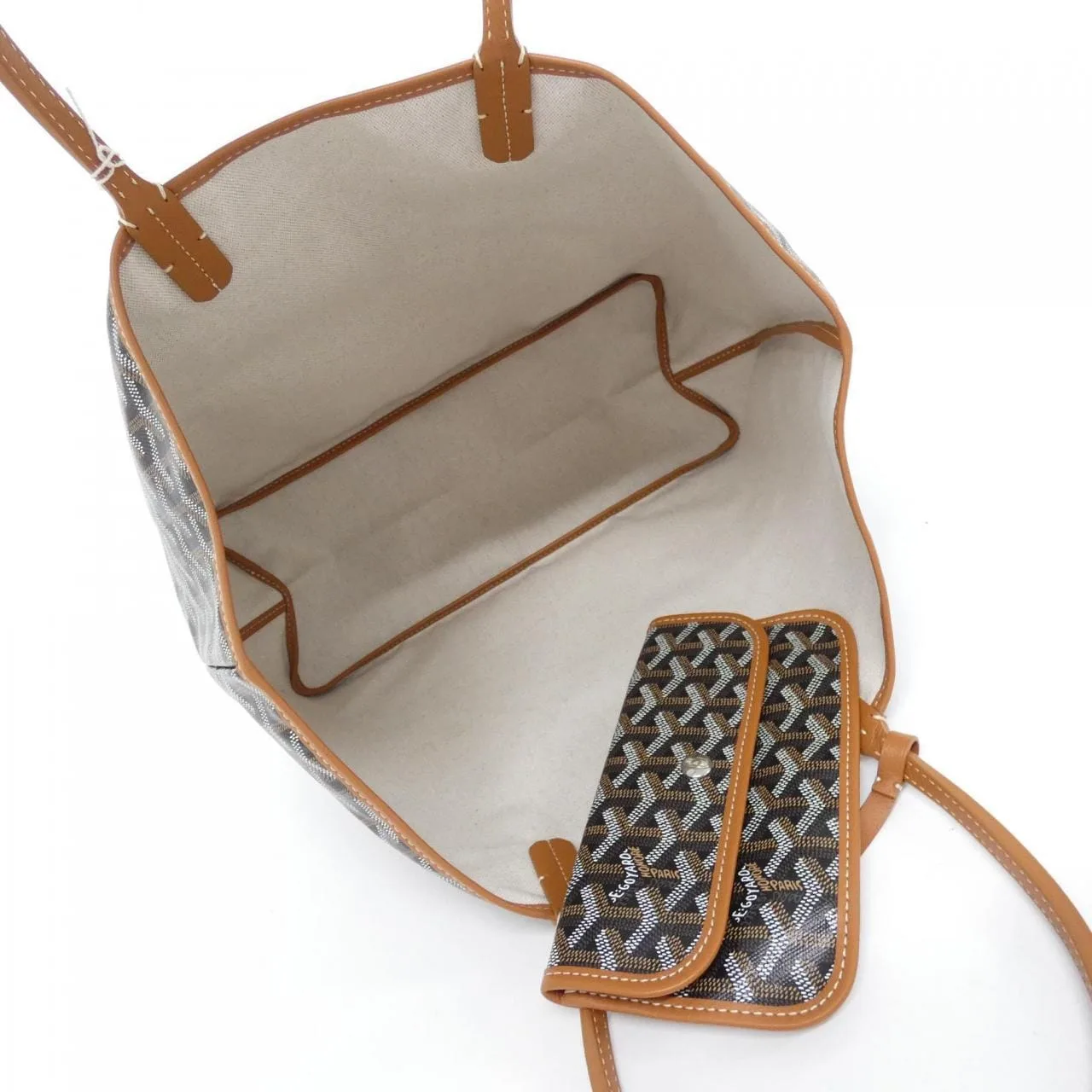 GOYARD Saint Louis AMA LOUIS PM Tote Canvas Black Canvas - Thumbnail 4