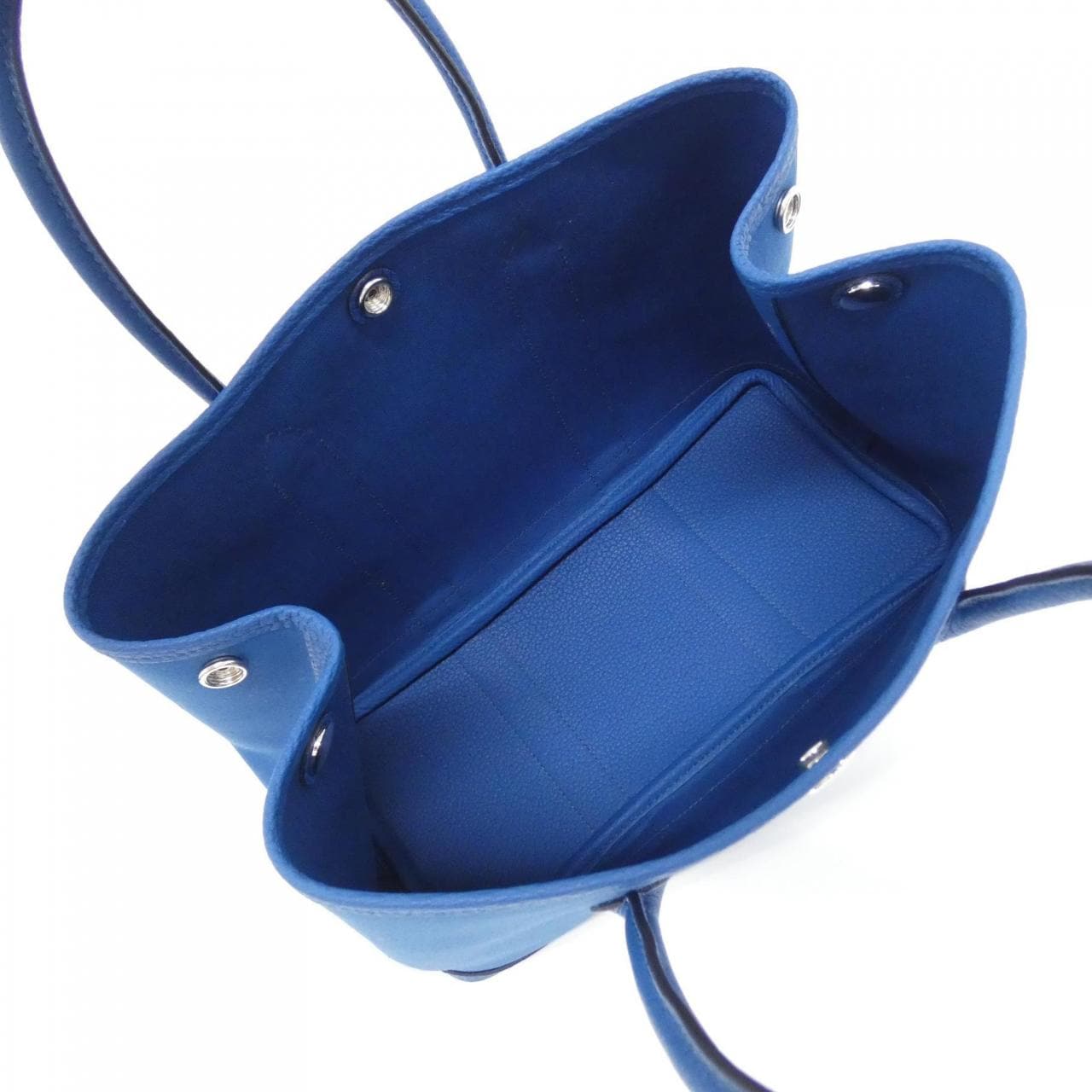 HERMES Garden Party HERMÈS 051551CK Bag Blue Rank A - Thumbnail 4