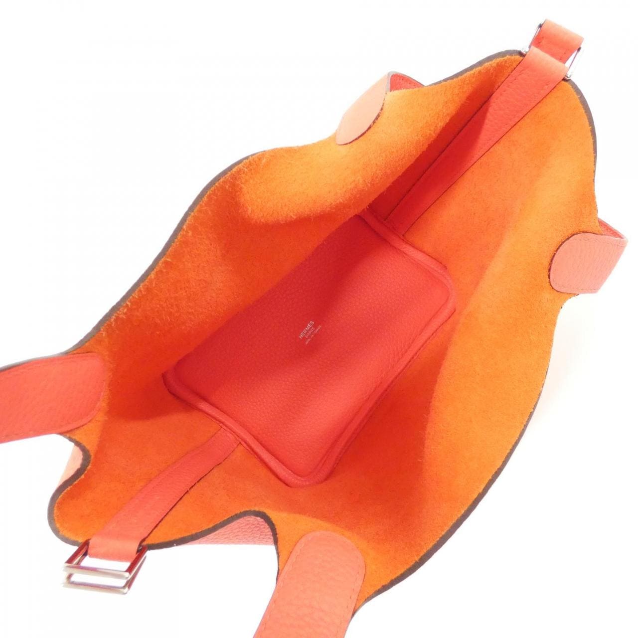 HERMES HERMÈS Picotin 056289CK Bag Clemence Black Clemence Leather Rank A - Thumbnail 10