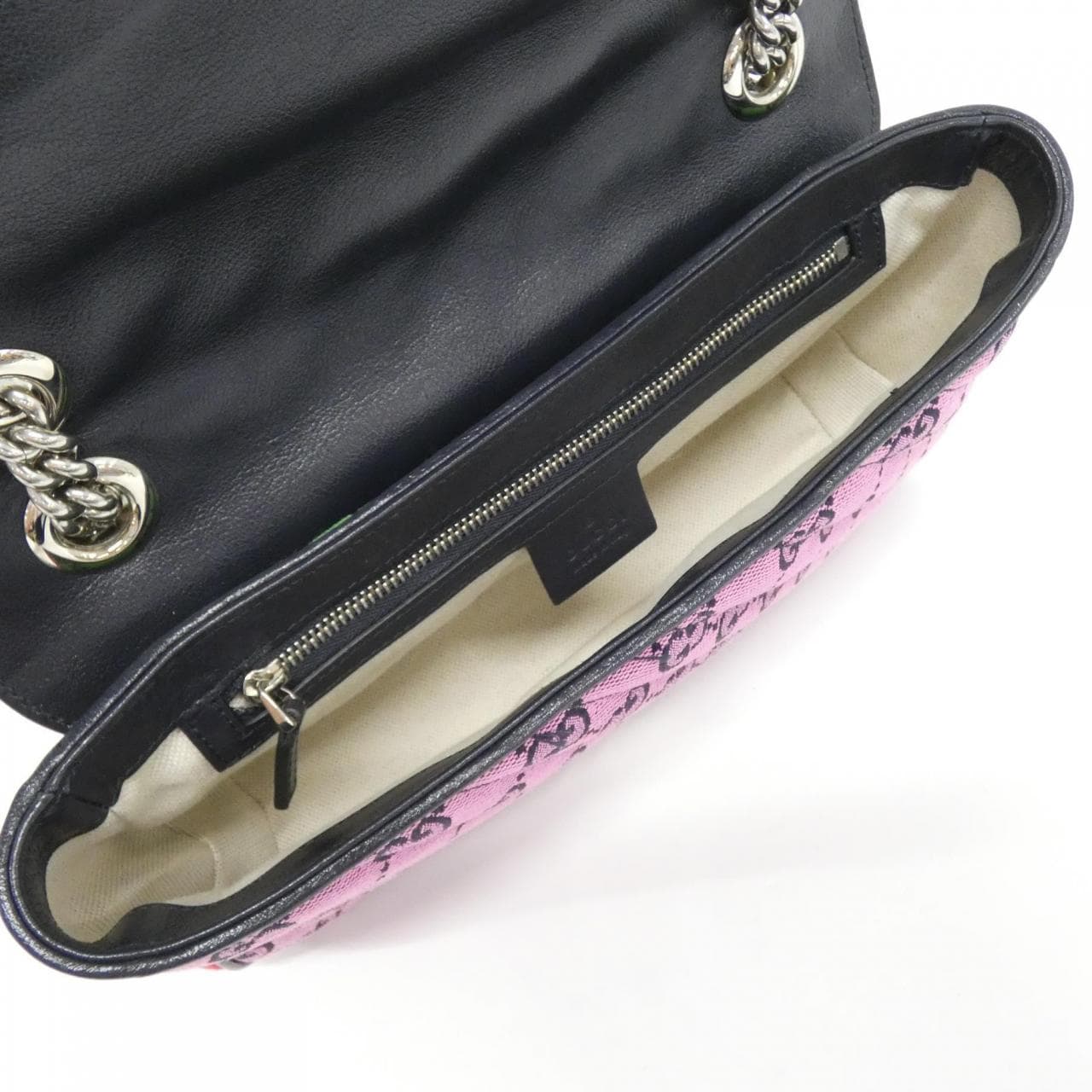 GUCCI Marmont 443497 2UZIN Shoulder Bag Canvas Black Canvas - Thumbnail 6