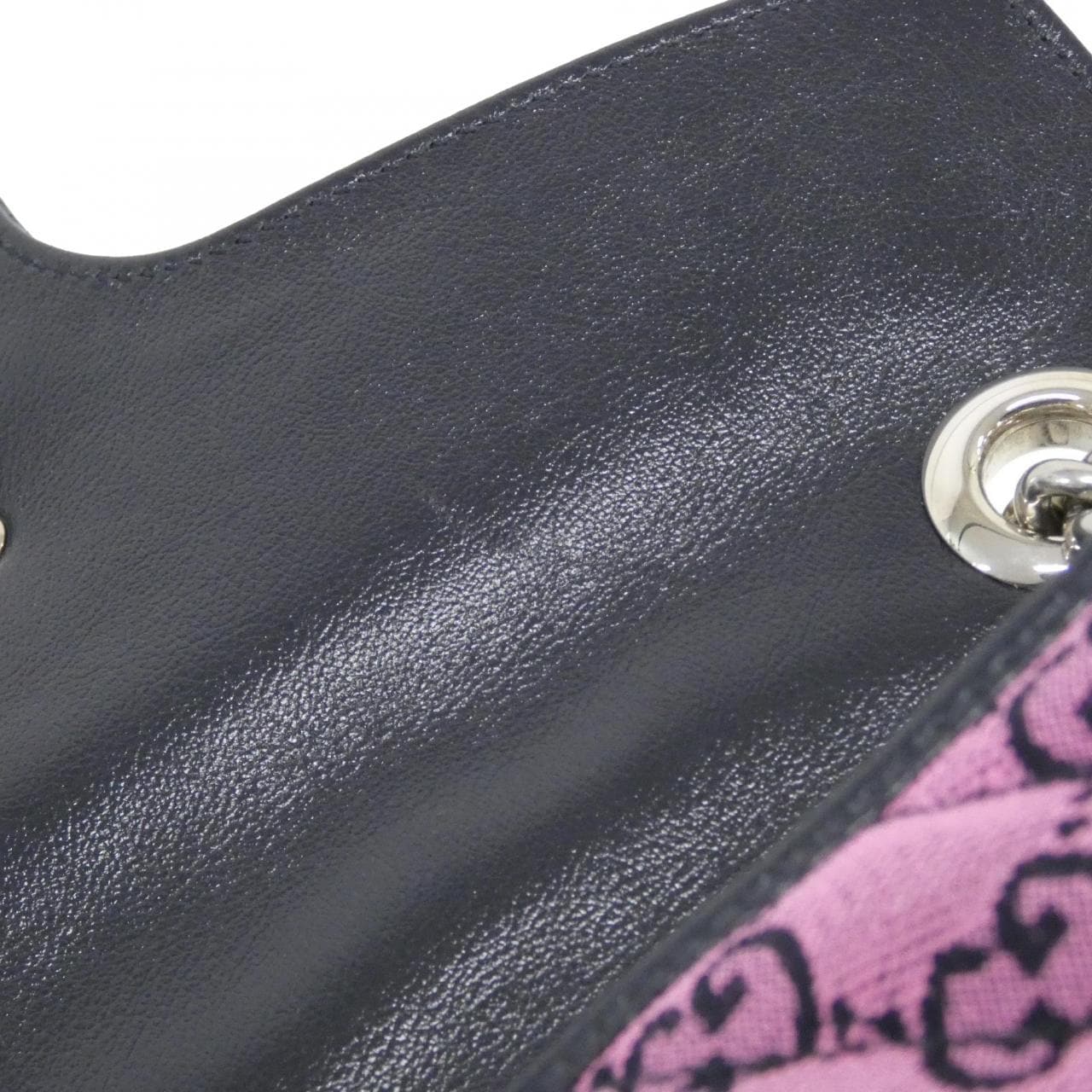 GUCCI Marmont 443497 2UZIN Shoulder Bag Canvas Black Canvas - Thumbnail 7