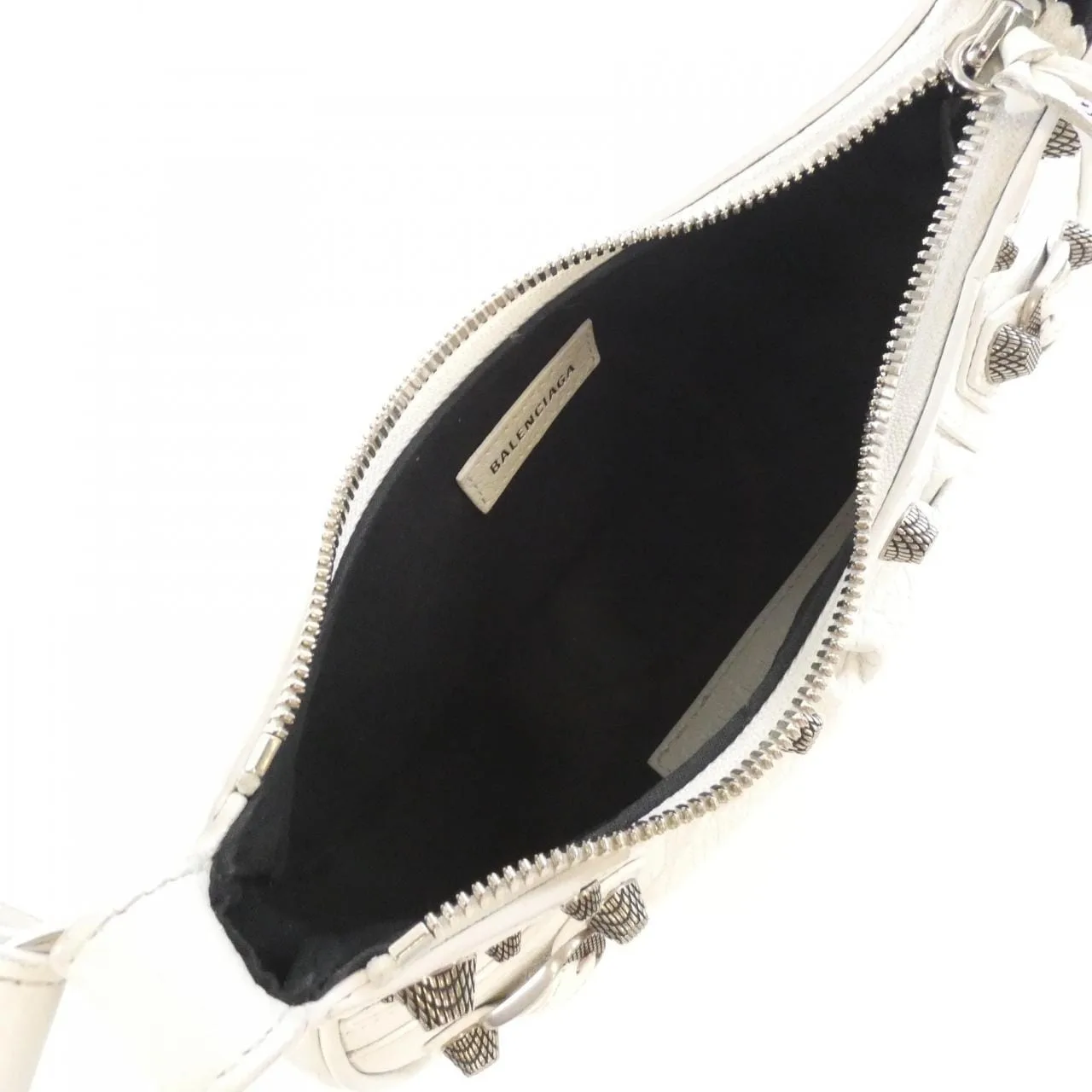 BALENCIAGA Le Cagole 671309 1VG9Y Shoulder Lambskin Black Lambskin - Thumbnail 9