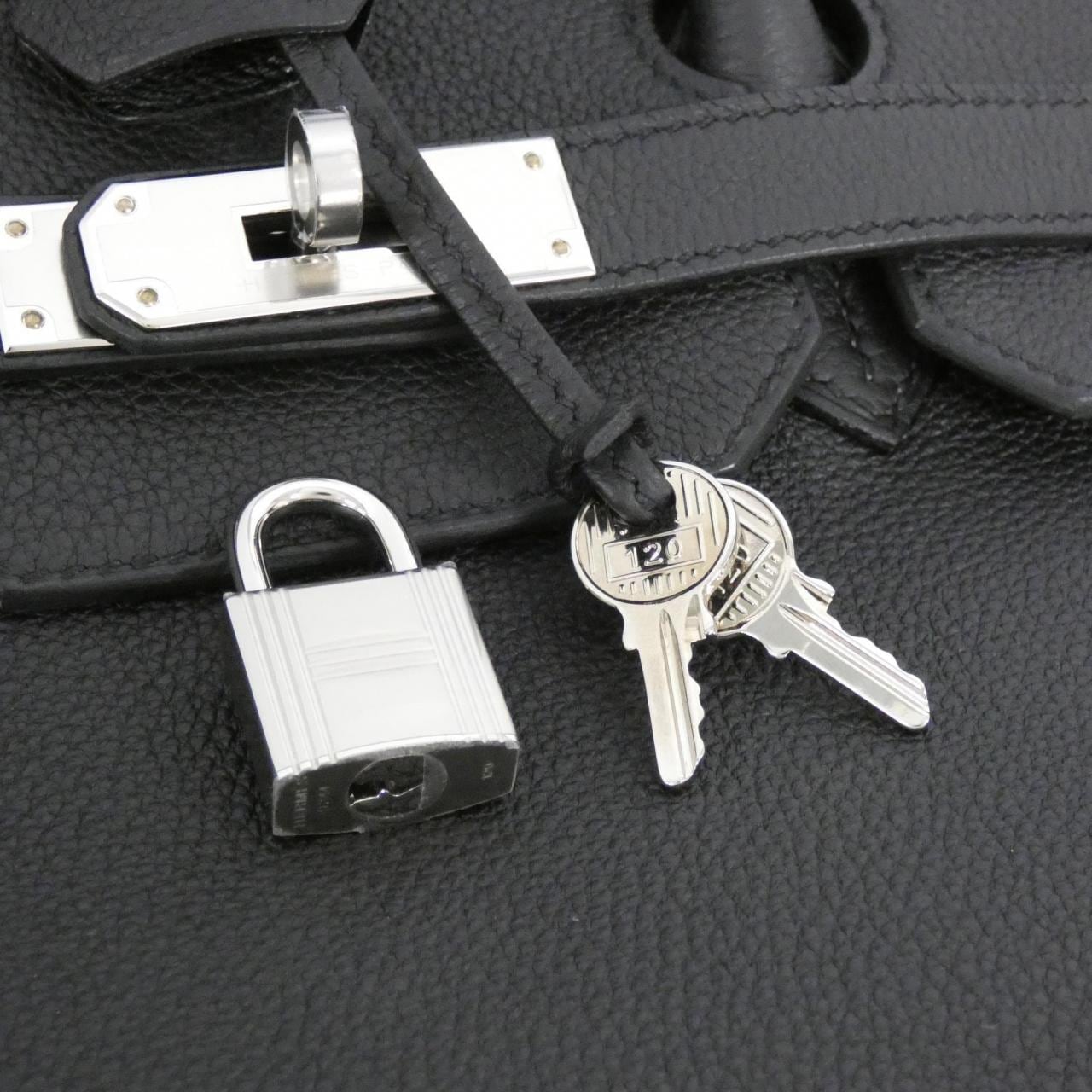 HERMES HERMÈS Birkin 027767CK Bag Togo Black Togo Leather - Thumbnail 5