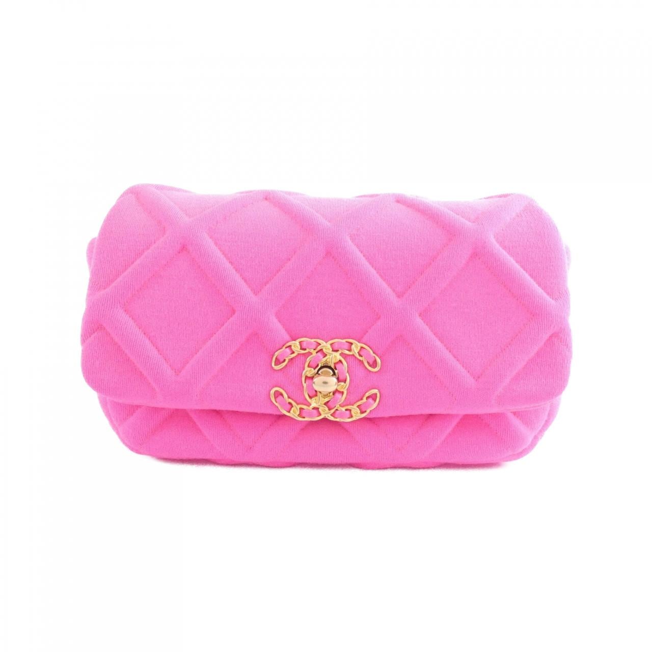 CHANEL Chanel 19 AS1163 Belt Bag Canvas Pink
