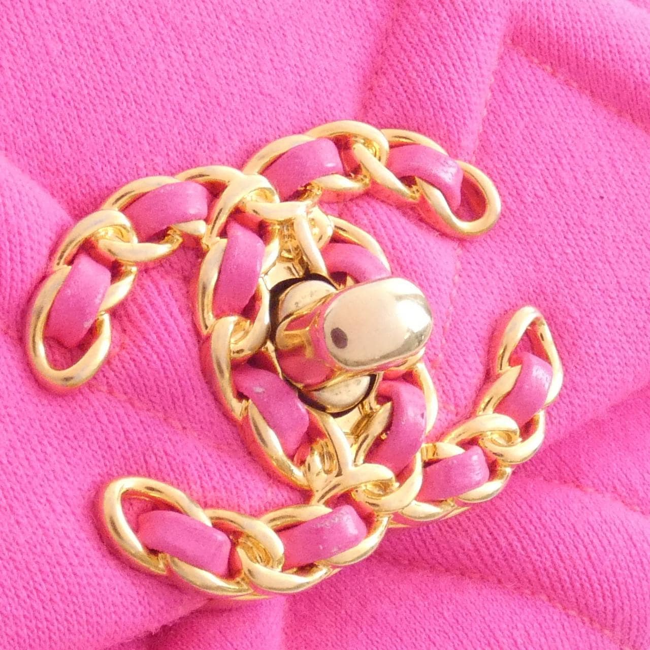 CHANEL Chanel 19 AS1163 Belt Bag Canvas 粉色 帆布 中古品B - 縮圖 5