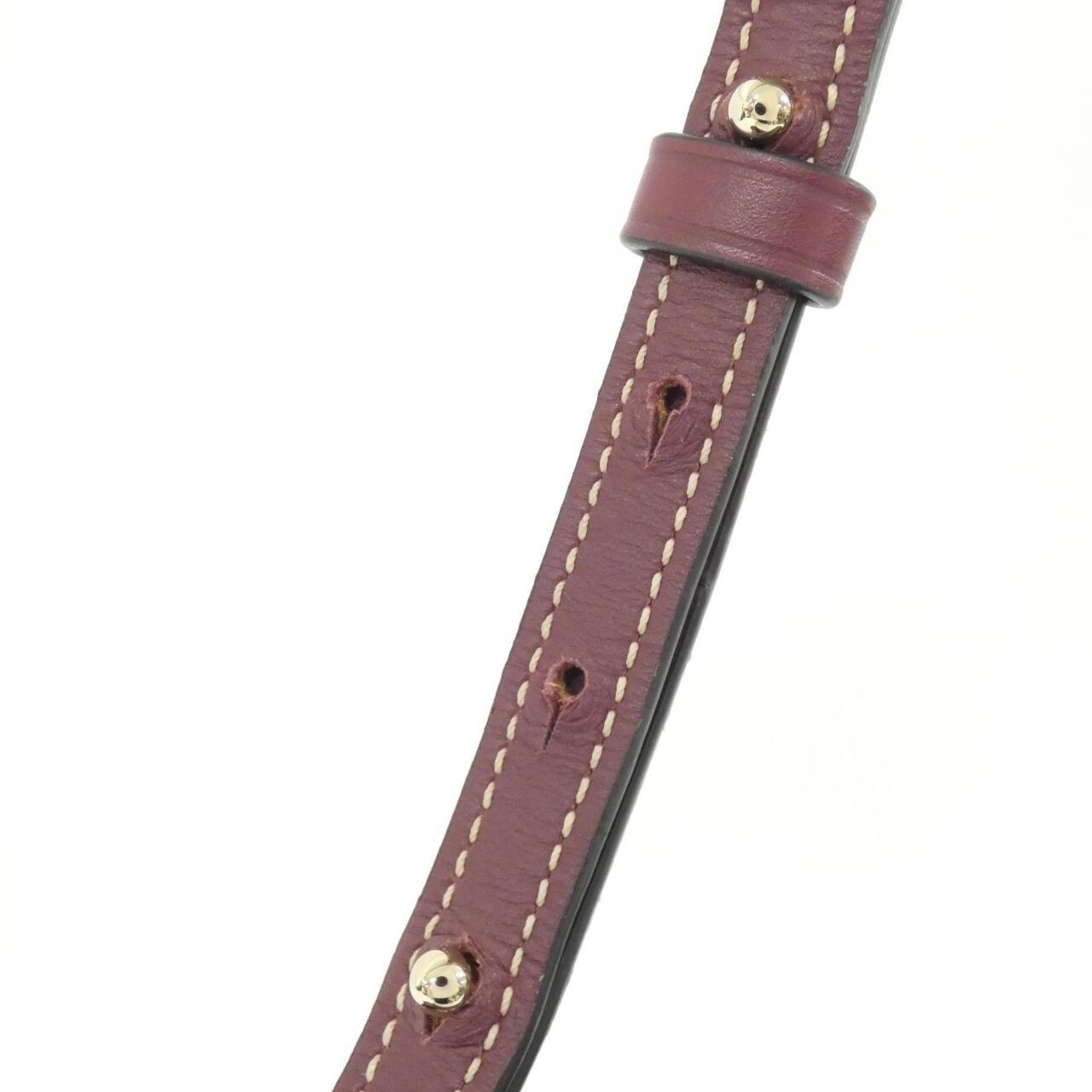 LOEWE Gate 321 12 Z57 Shoulder Bag 酒紅色 中古品A - 縮圖 8