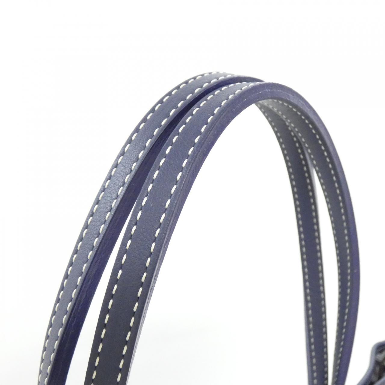 GOYARD Anjou Bag Canvas 深藍色 帆布 中古品A - 縮圖 6