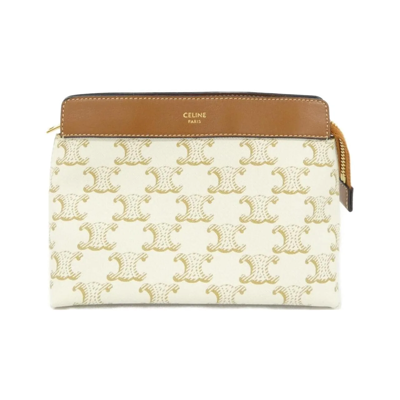 CELINE 10C762DJP Pouch Canvas Black