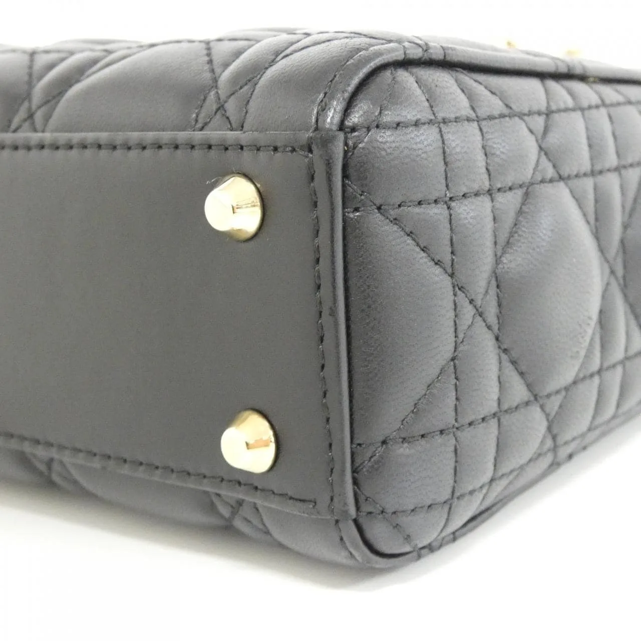 DIOR Lady Dior M0505OCAL Handbag Lambskin 黑色 羊皮 中古品A - 縮圖 3