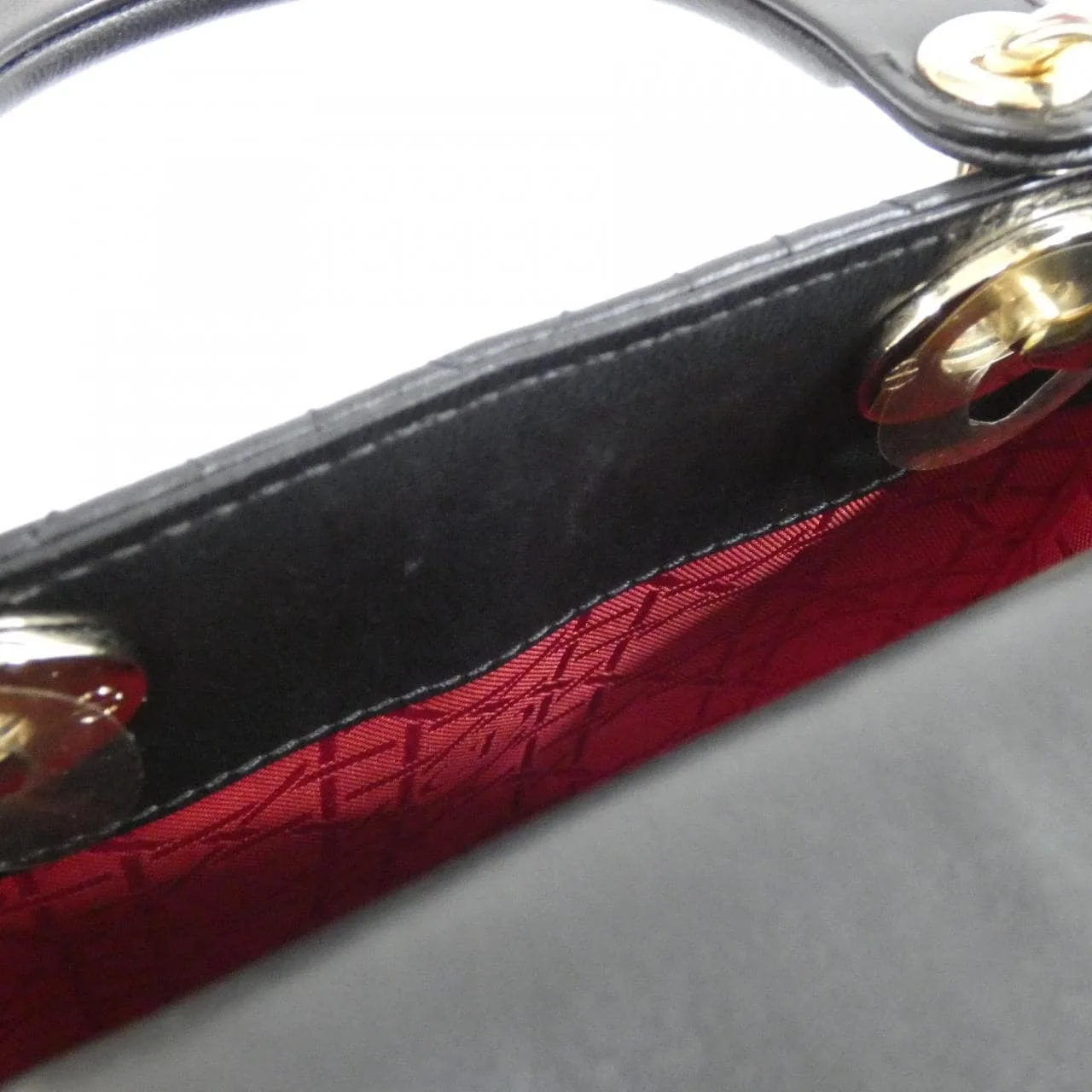 DIOR Lady Dior M0505OCAL Handbag Lambskin 黑色 羊皮 中古品A - 縮圖 8