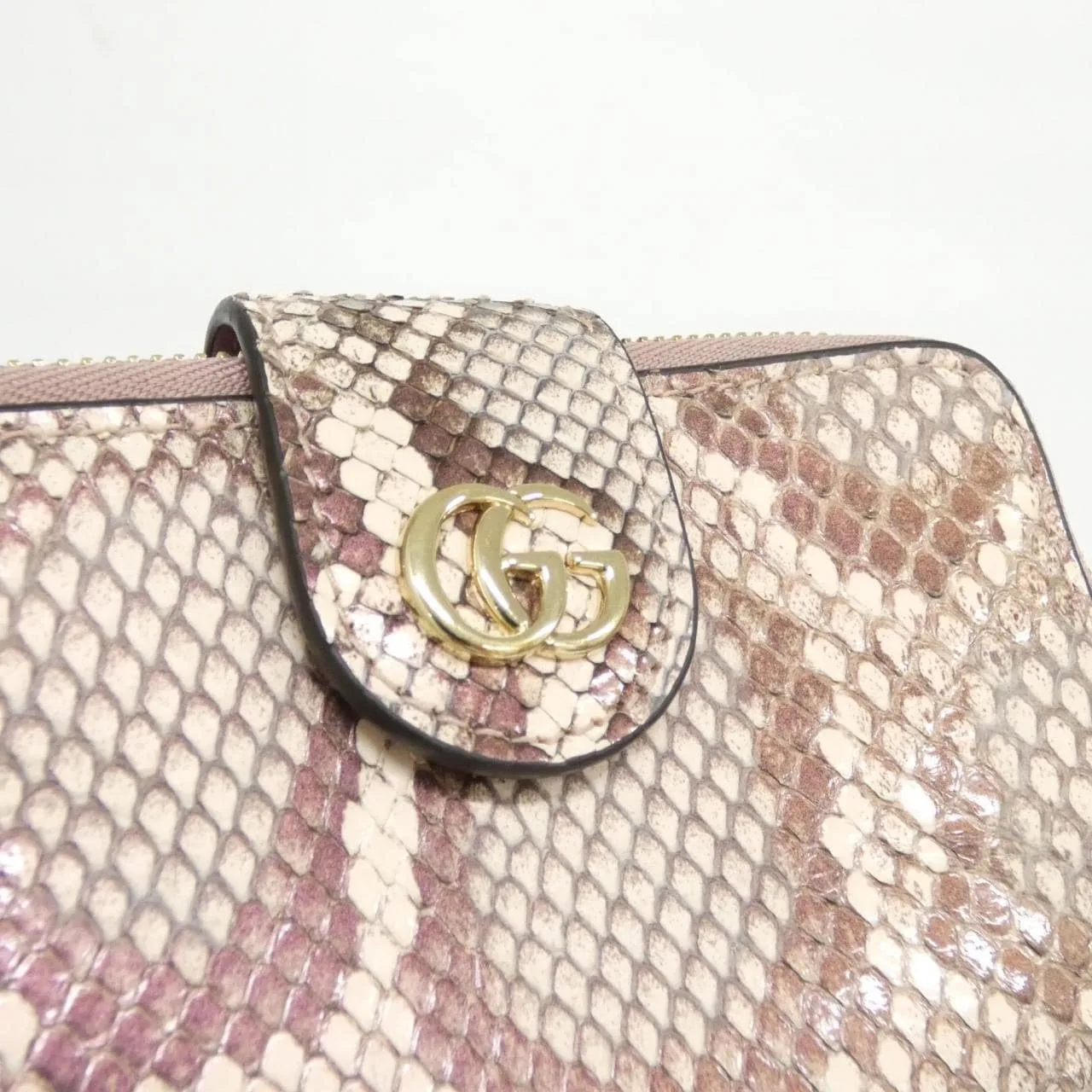 GUCCI 739498 EAA8D Wallet Python 黑色 蟒蛇皮 中古品A - 縮圖 3