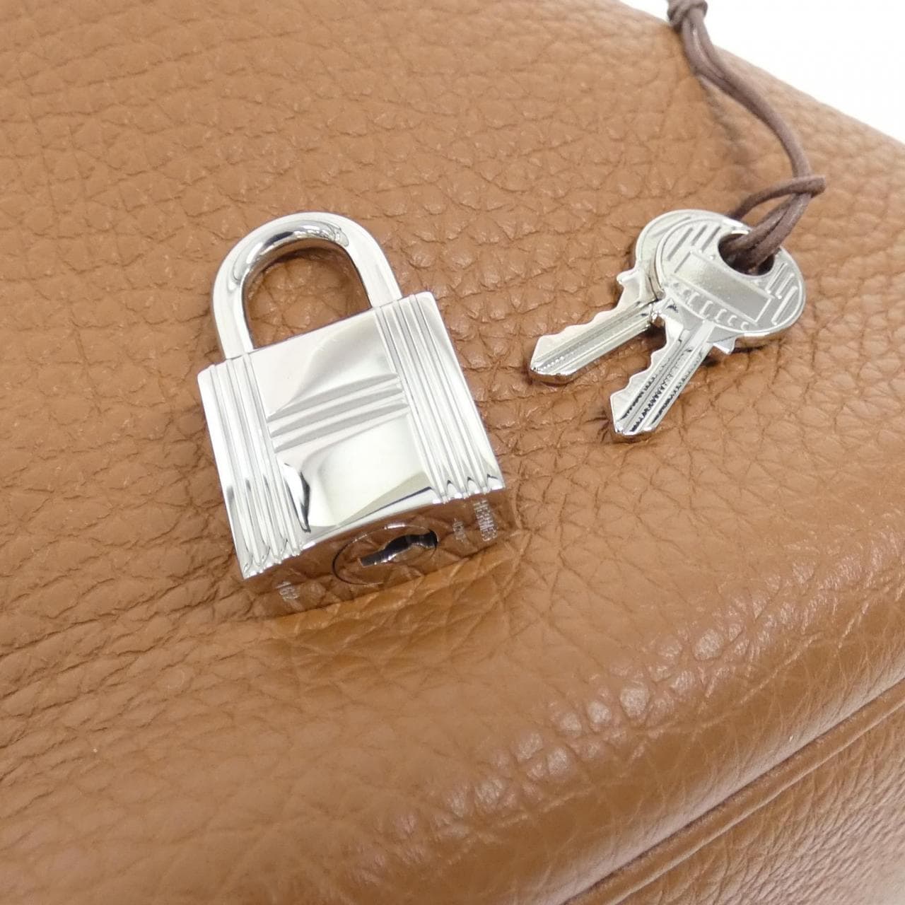 HERMES HERMÈS Picotin 060991CK Bag Clemence 金色 Clemence 皮 中古品A - 縮圖 5