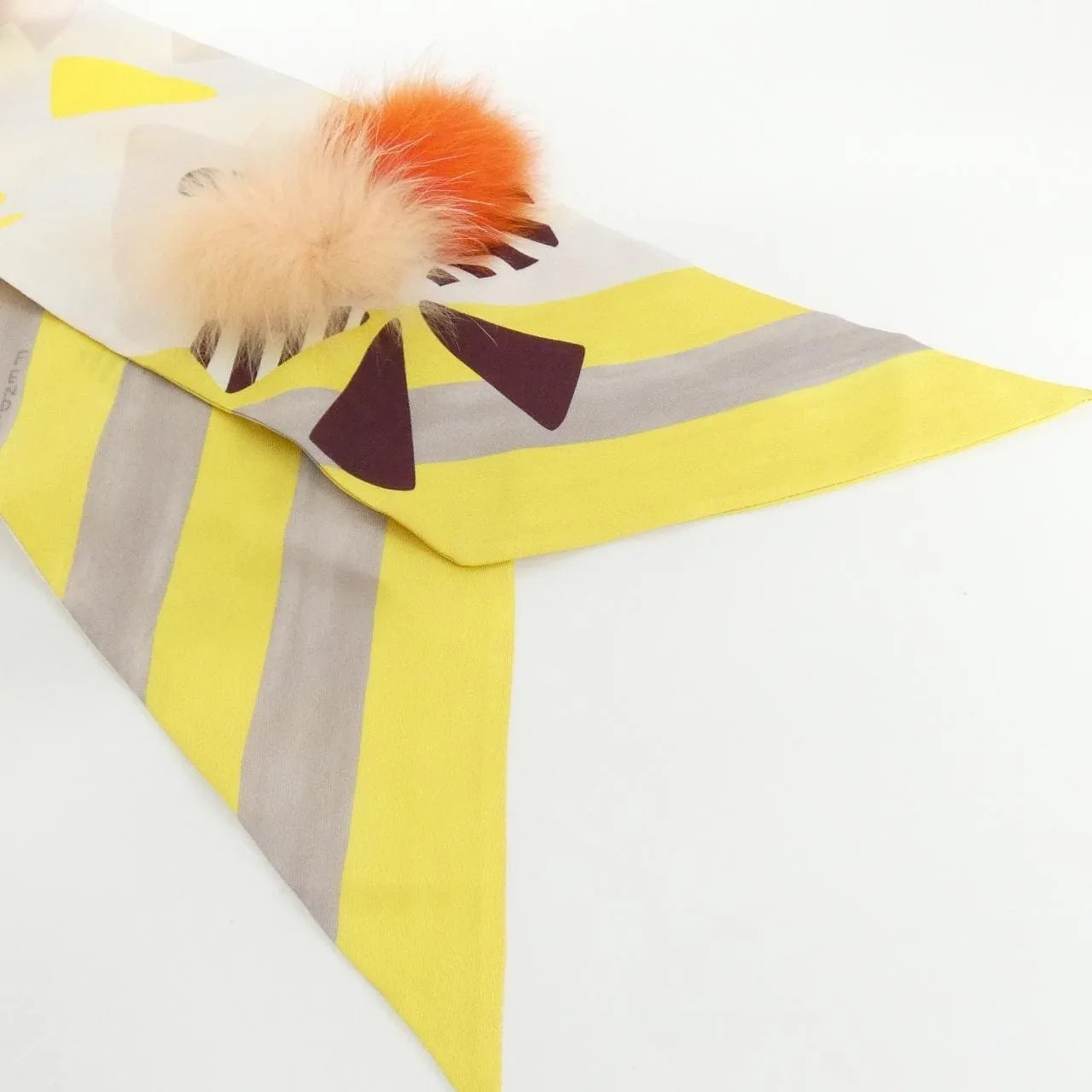 FENDI FXT021 504 Scarf 黑色 中古品A - 縮圖 2