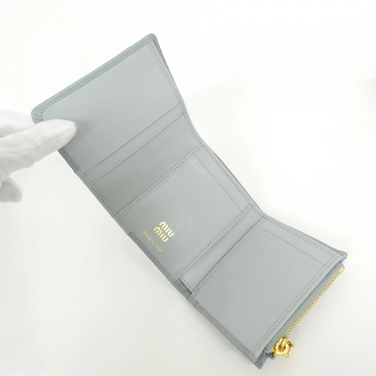 MIU MIU 5MH051 Wallet Black Rank A - Thumbnail 5