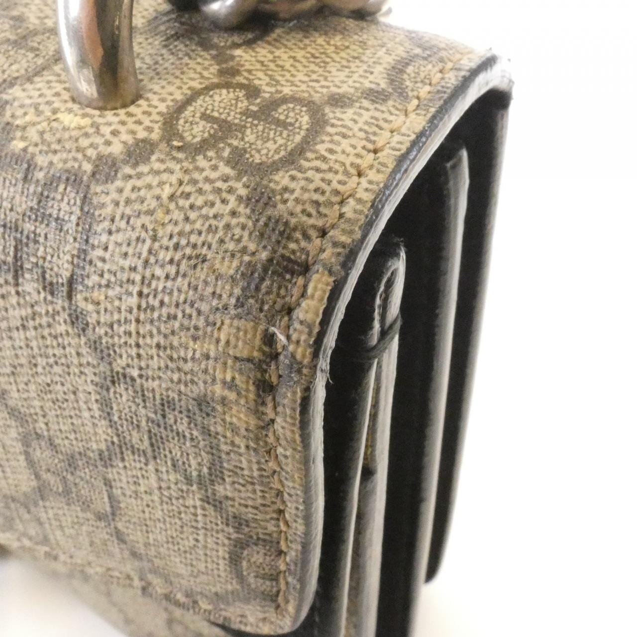 GUCCI Dionysus 400249 KHNRN Shoulder Bag Canvas 黑色 帆布 中古品B - 縮圖 5