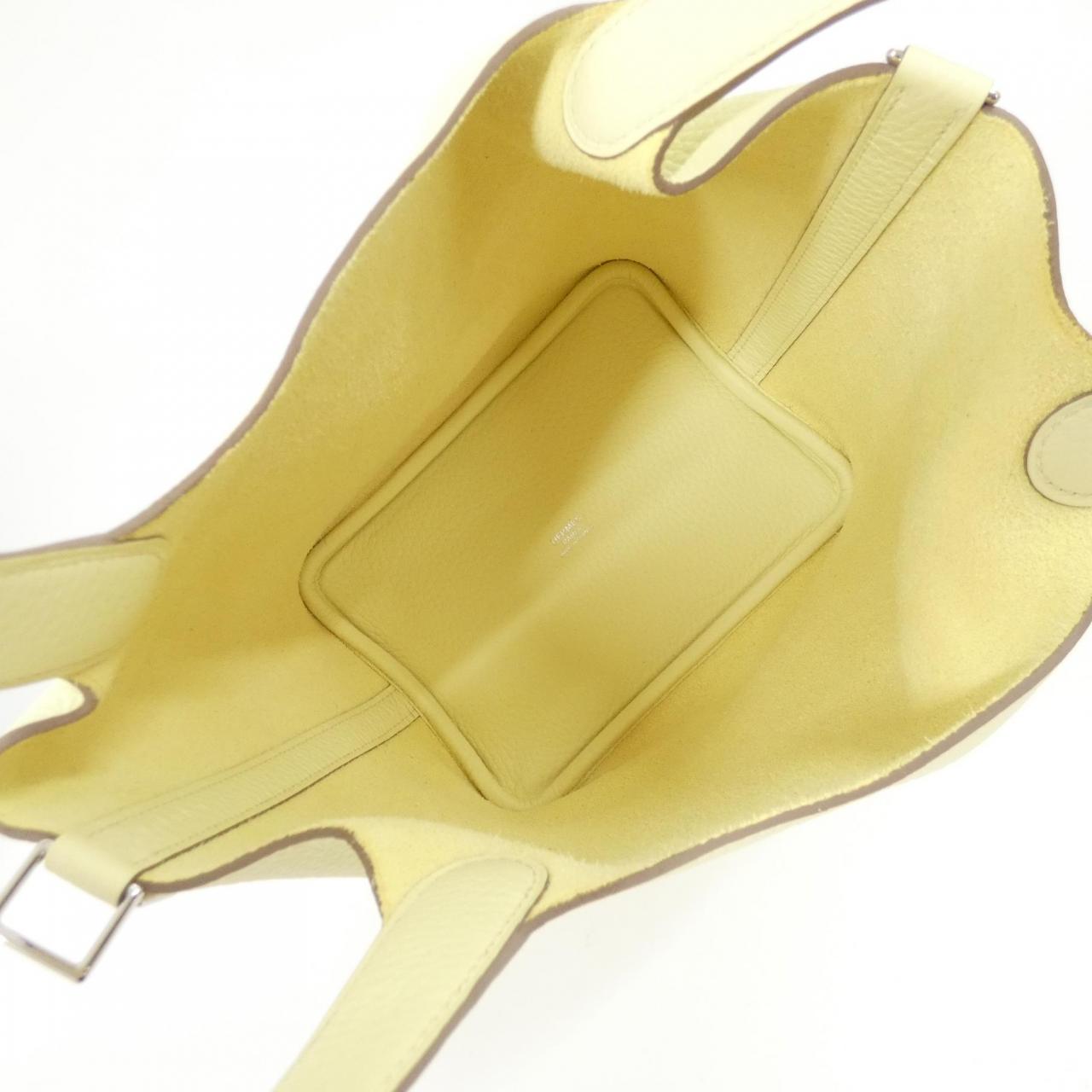 HERMES HERMÈS Picotin 056289CK Bag Clemence 黑色 Clemence 皮 中古品A - 縮圖 5