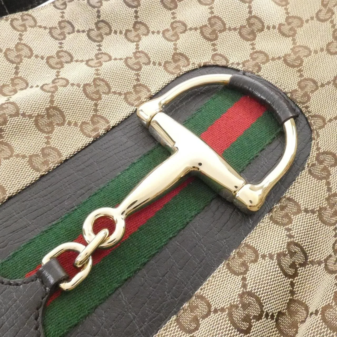 GUCCI 137388 Shoulder Canvas 米色 帆布 中古品A - 縮圖 4
