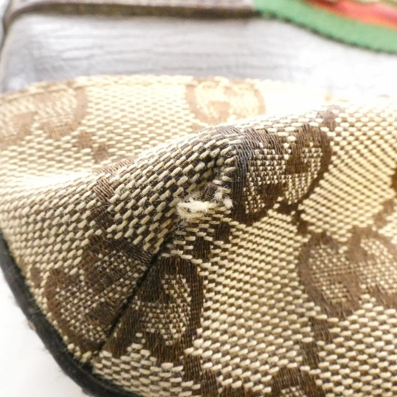 GUCCI 137388 Shoulder Canvas 米色 帆布 中古品A - 縮圖 5