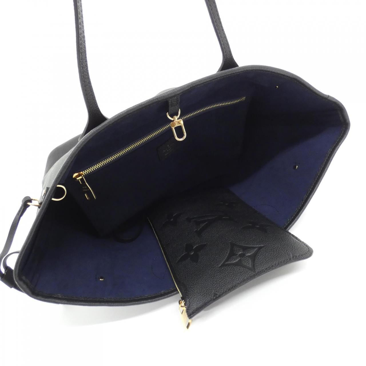 LOUIS VUITTON Neverfull M45685 Bag Monogram 黑色 Monogram 中古品A - 縮圖 5