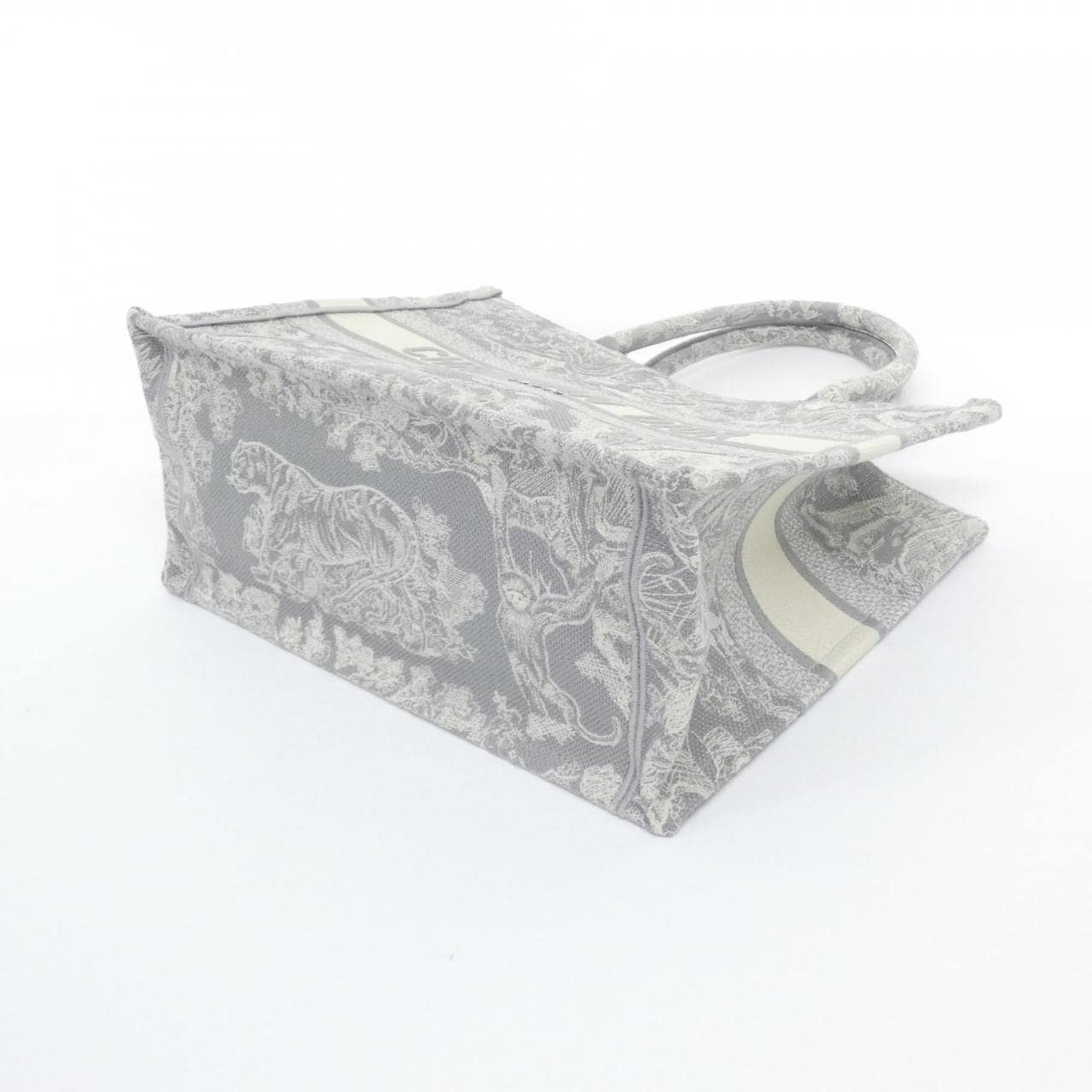 DIOR Book Tote M1296ZRGO Tote Canvas Grey Canvas - Thumbnail 3