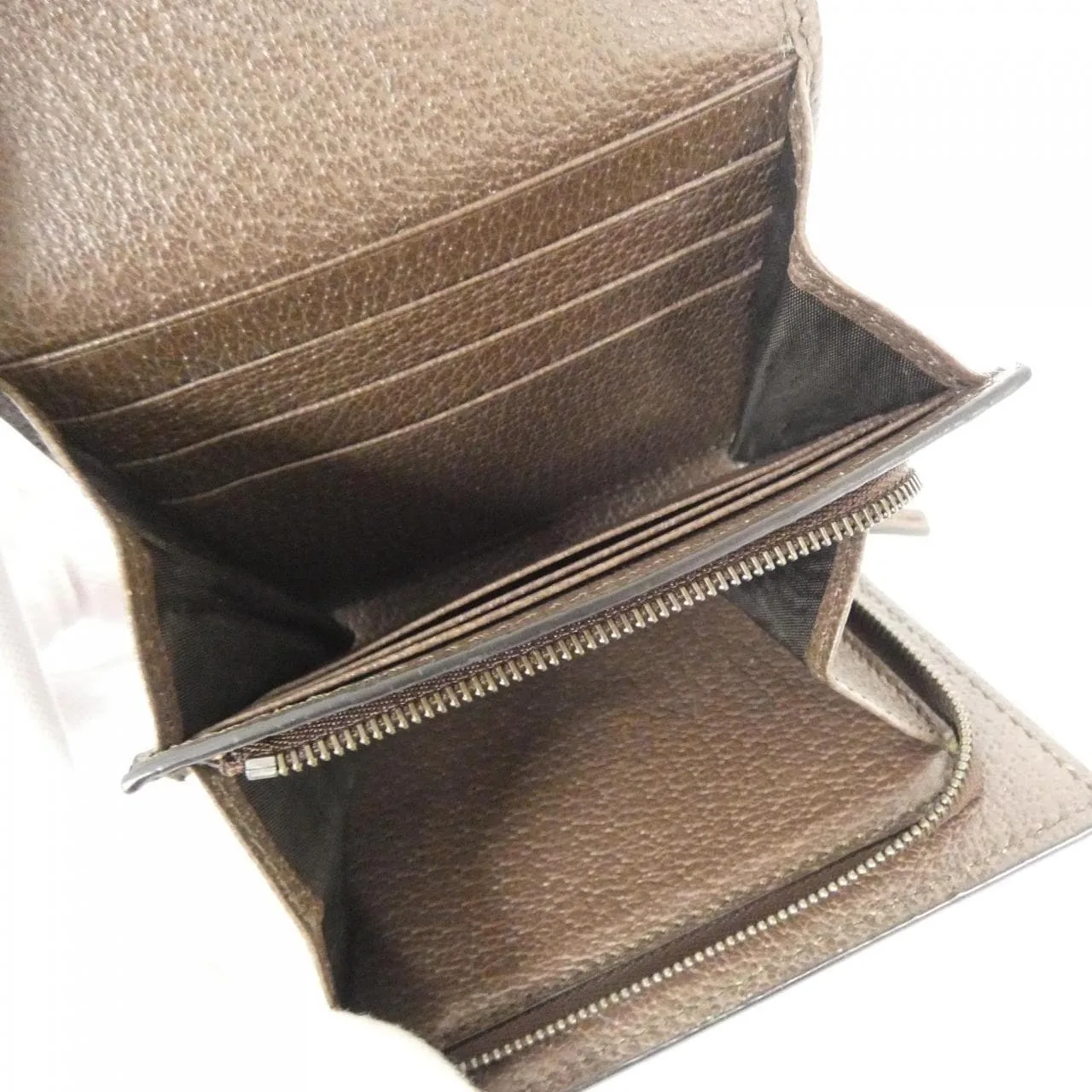 GUCCI 658635 UKMBT Wallet Canvas 棕色 帆布 中古品A - 縮圖 5