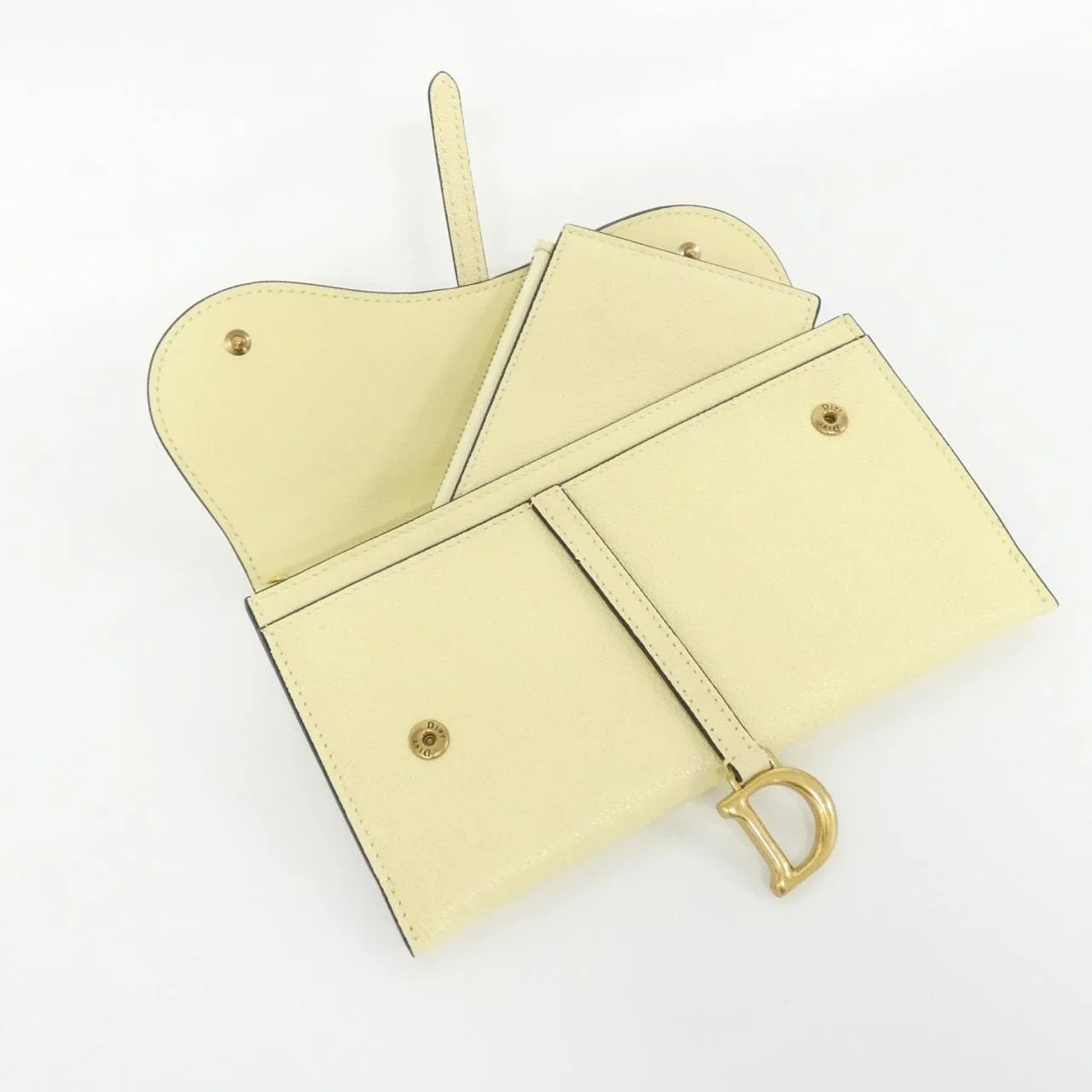 DIOR Saddle S5614CCEH Wallet Black Rank A - Thumbnail 8