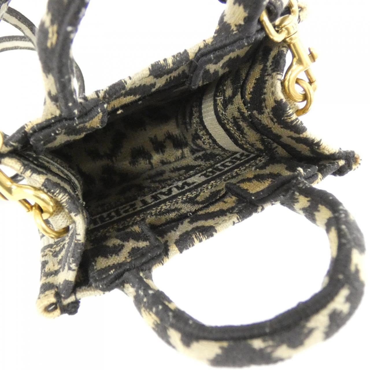 DIOR Book Tote S5555CRHM Tote Canvas Black Canvas - Thumbnail 7