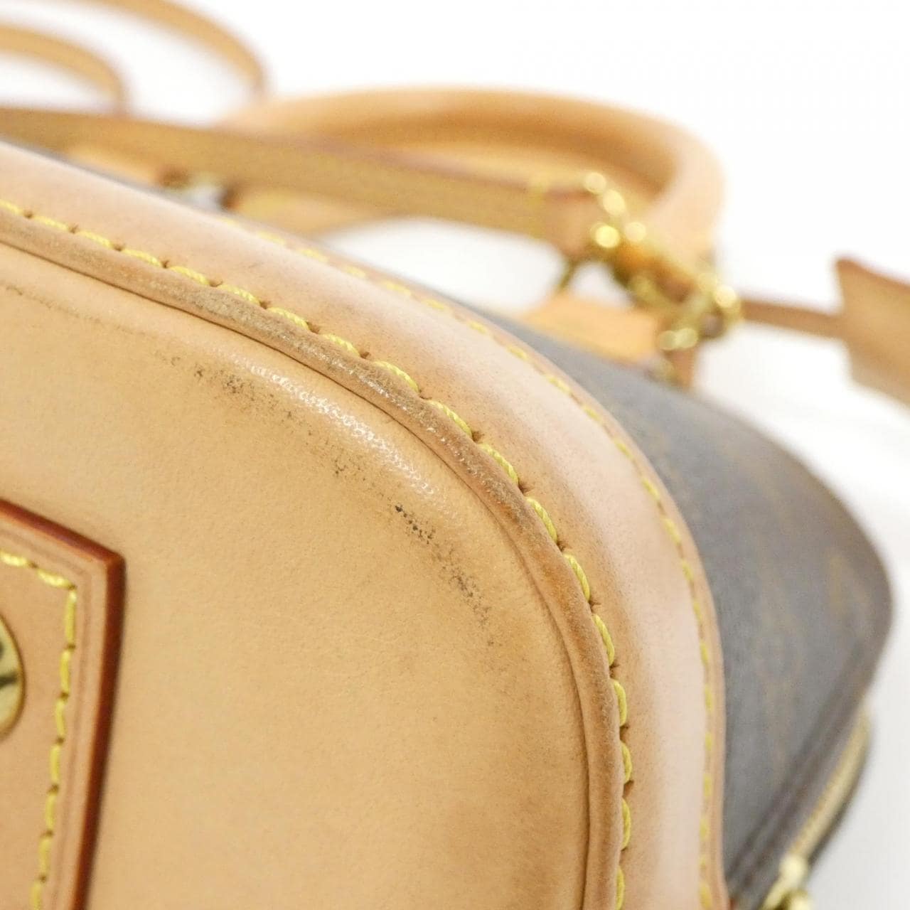 LOUIS VUITTON Alma M53152 Bag Monogram 黑色 Monogram 中古品A - 縮圖 2