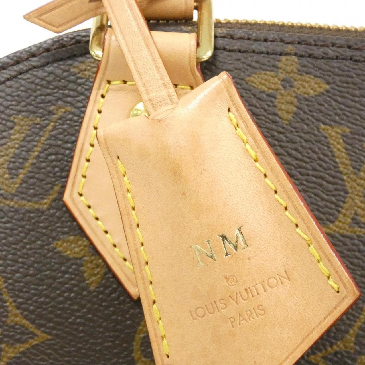 LOUIS VUITTON Alma M53152 Bag Monogram 黑色 Monogram 中古品A - 縮圖 4