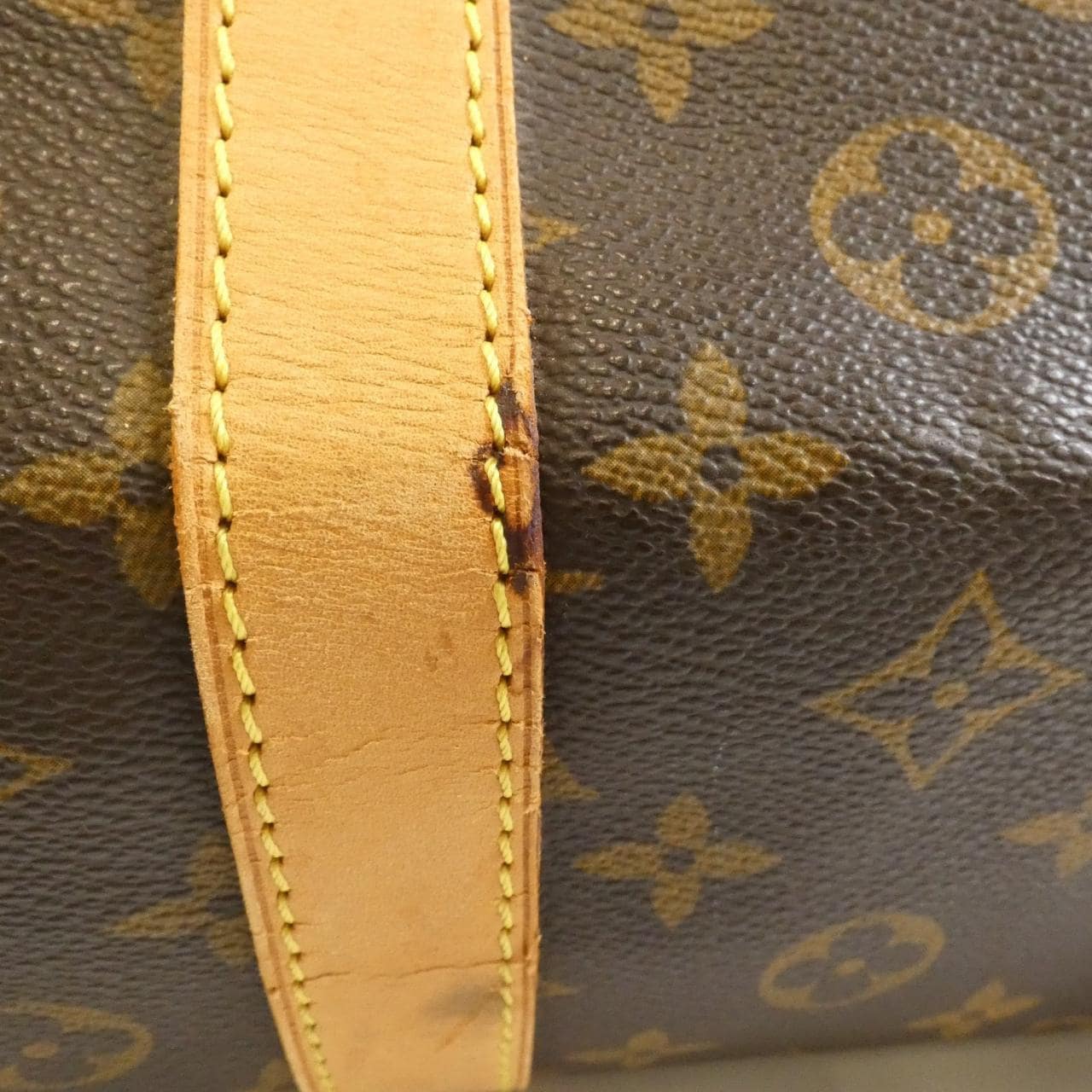 LOUIS VUITTON Keepall M41412 Boston Bag Monogram 黑色 Monogram 中古品B - 縮圖 5