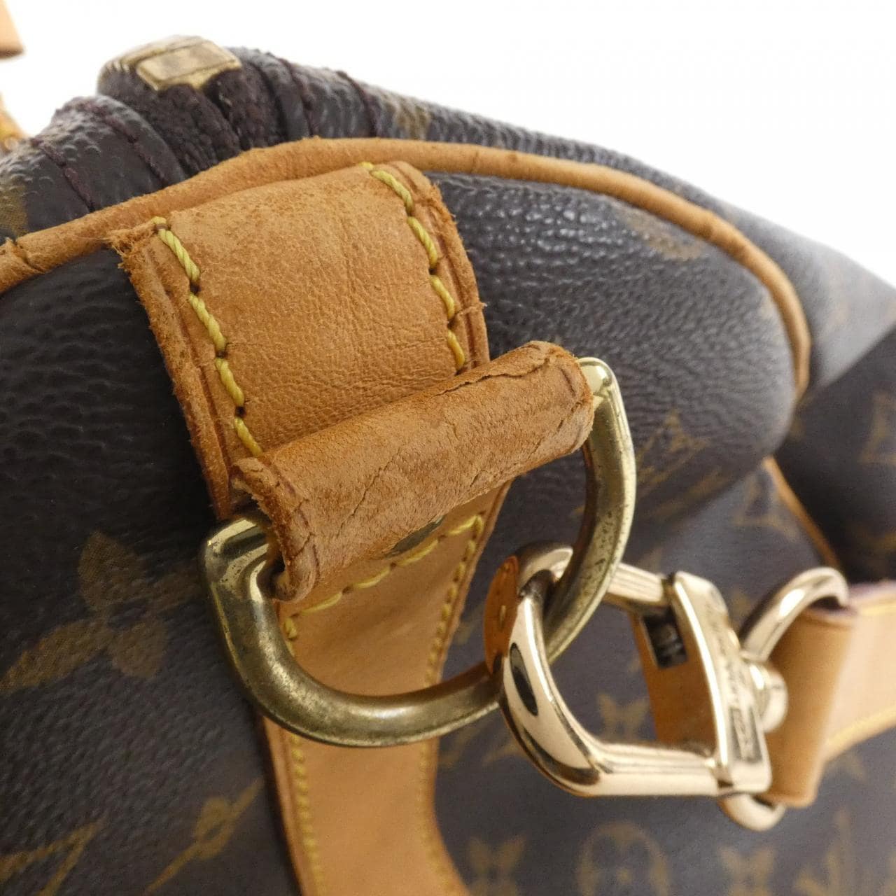 LOUIS VUITTON Keepall M41412 Boston Bag Monogram 黑色 Monogram 中古品B - 縮圖 6
