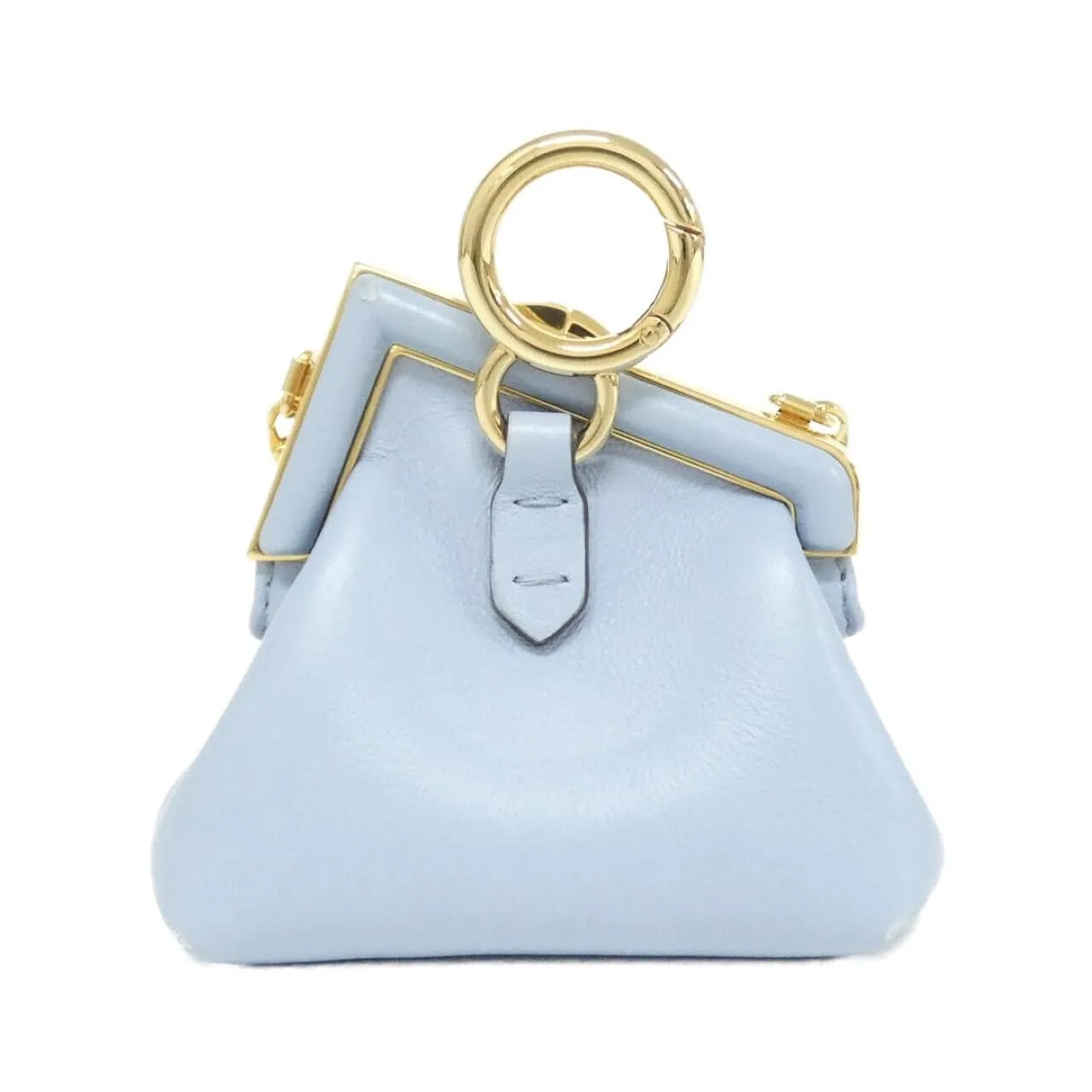 FENDI Fendi First 7AS051 ABVE Key Case Lambskin Black Lambskin Rank A - Thumbnail 2