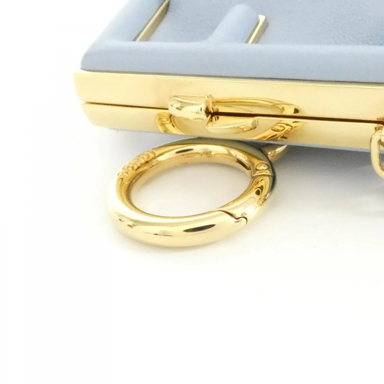 FENDI Fendi First 7AS051 ABVE Key Case Lambskin Black Lambskin Rank A - Thumbnail 6