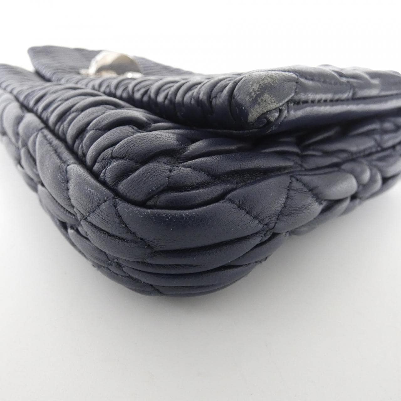 MIU MIU Shoulder Bag Navy Rank B - Thumbnail 3